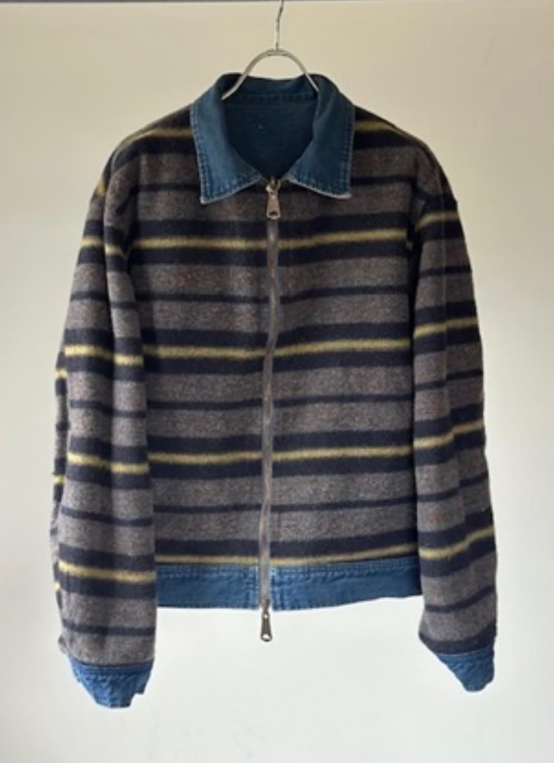 [4] 캐피탈 마리아 11.5온즈 데님 리버시블 버진 집업 워크 자켓 상품이미지4