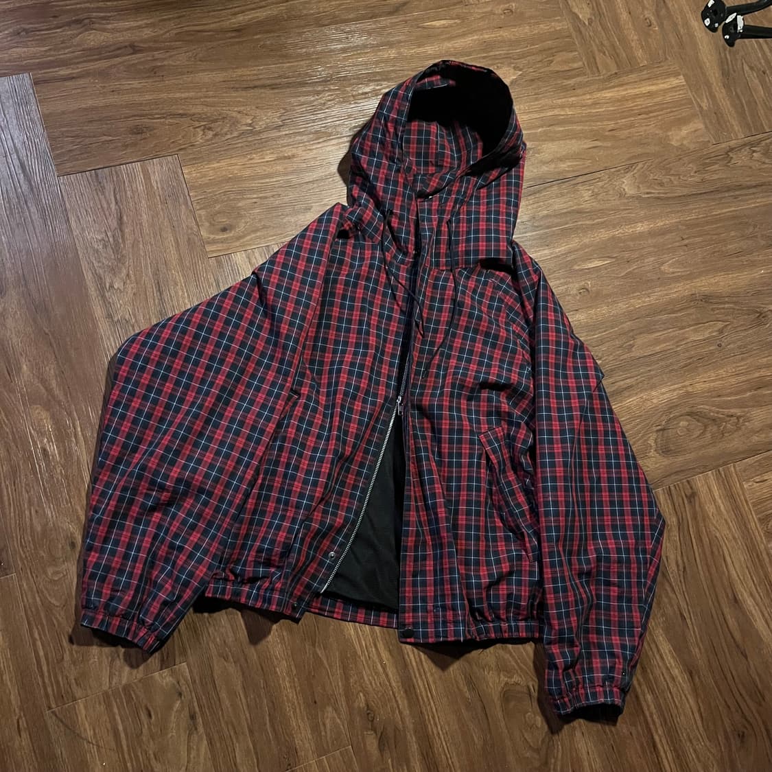 Buffalo check high-neck 2way jacket 상품이미지4
