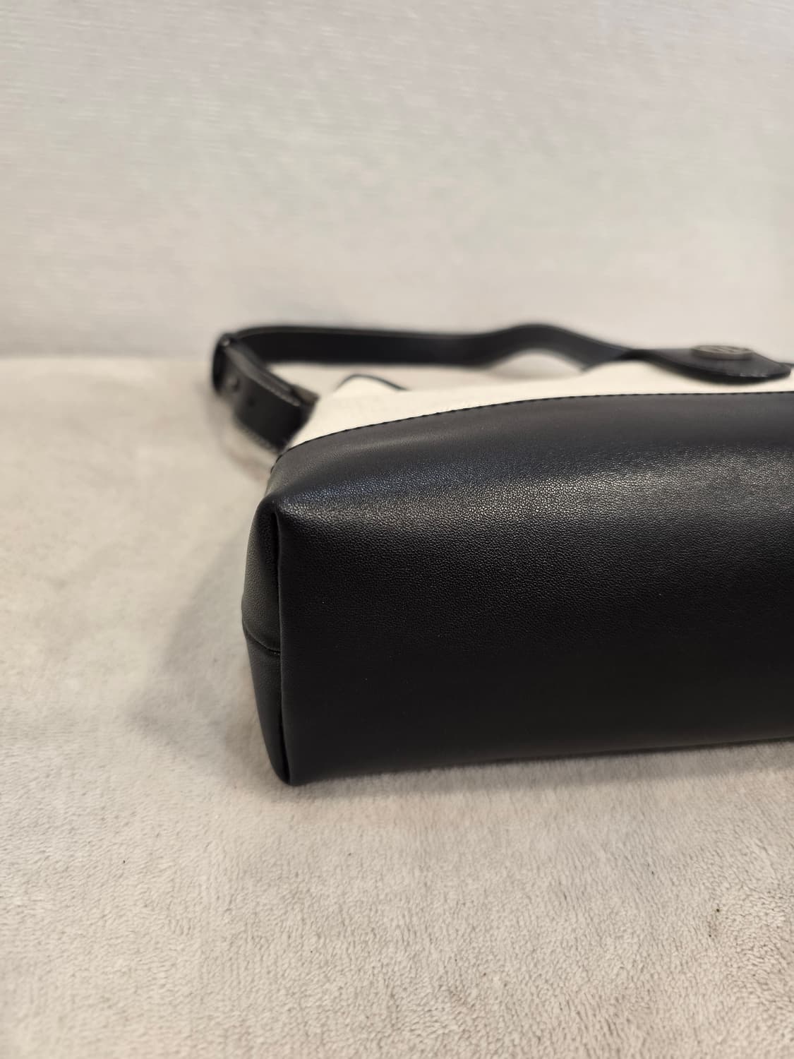 드파운드 타운백 호보백 헤링본 아이보리&블랙 숄더백 상품이미지6