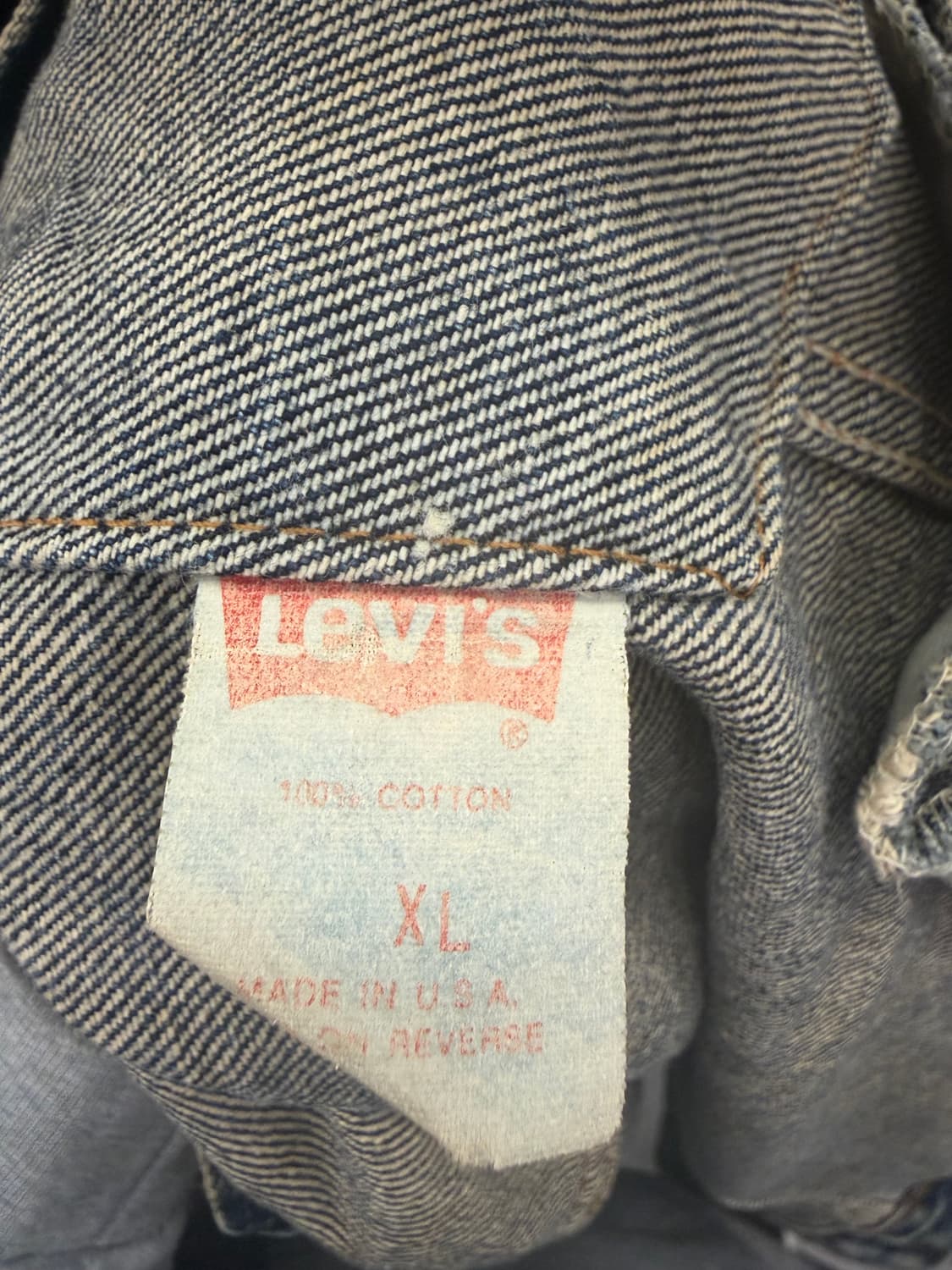[XL] 리바이스 워싱데님 패치 청 자켓 상품이미지6