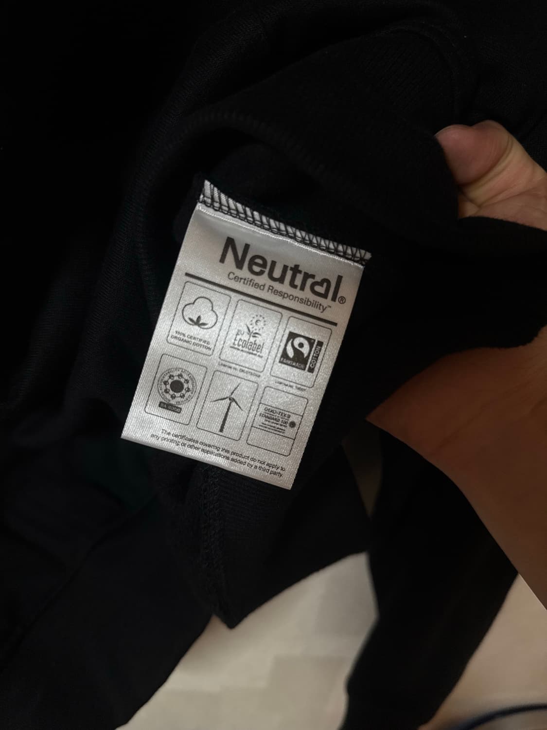 이케아 뮤지엄 후드 블랙 L 상품이미지6