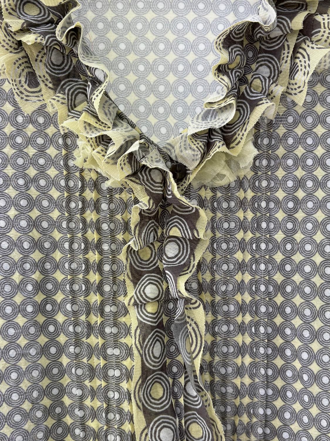 히로코 코시코 패턴 프릴 블라우스 상품이미지3