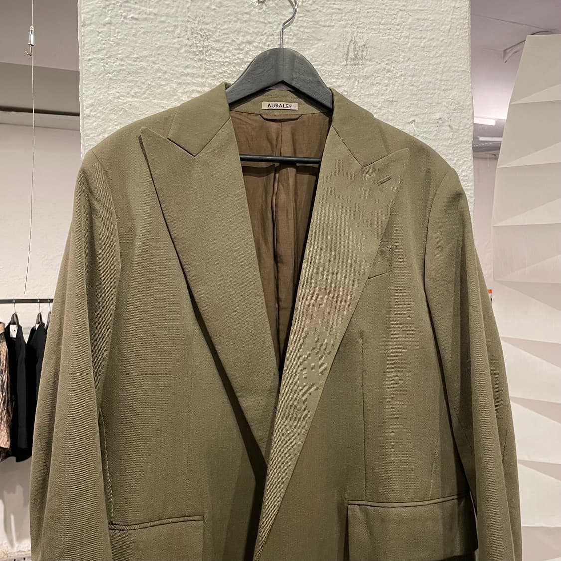 오라리 18aw 오픈 블레이저 상품이미지2