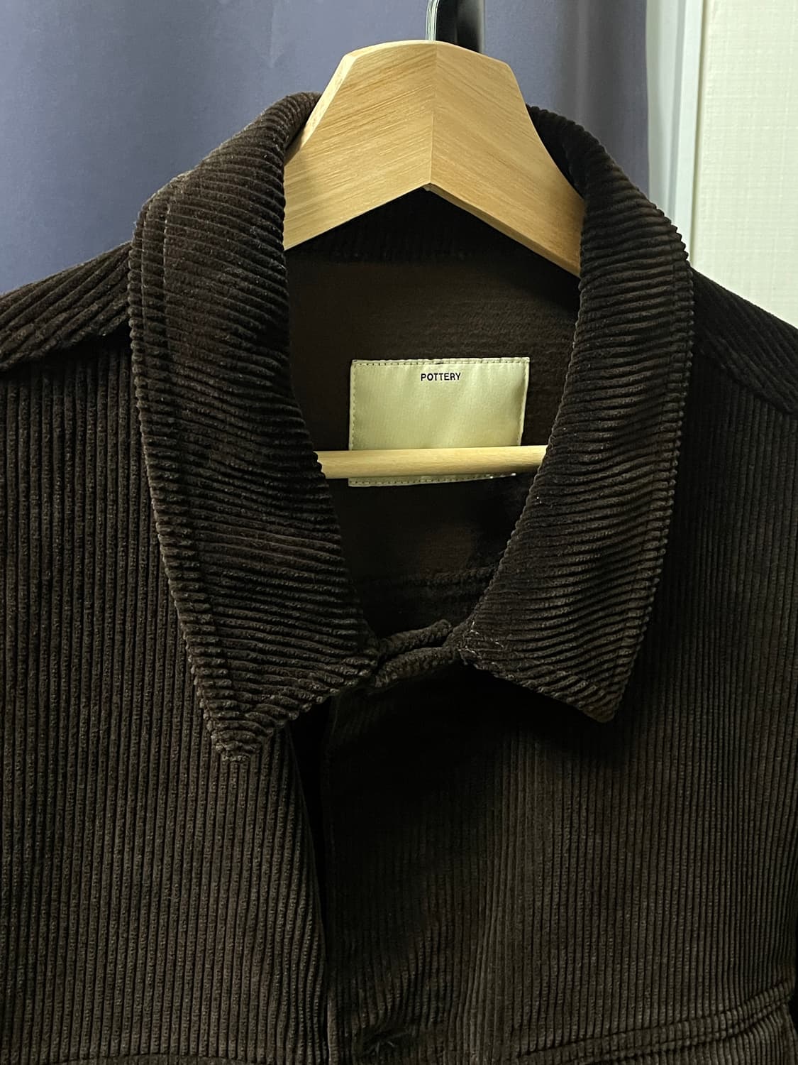 포터리 코듀로이 트러커 브라운 컬러 상품이미지3