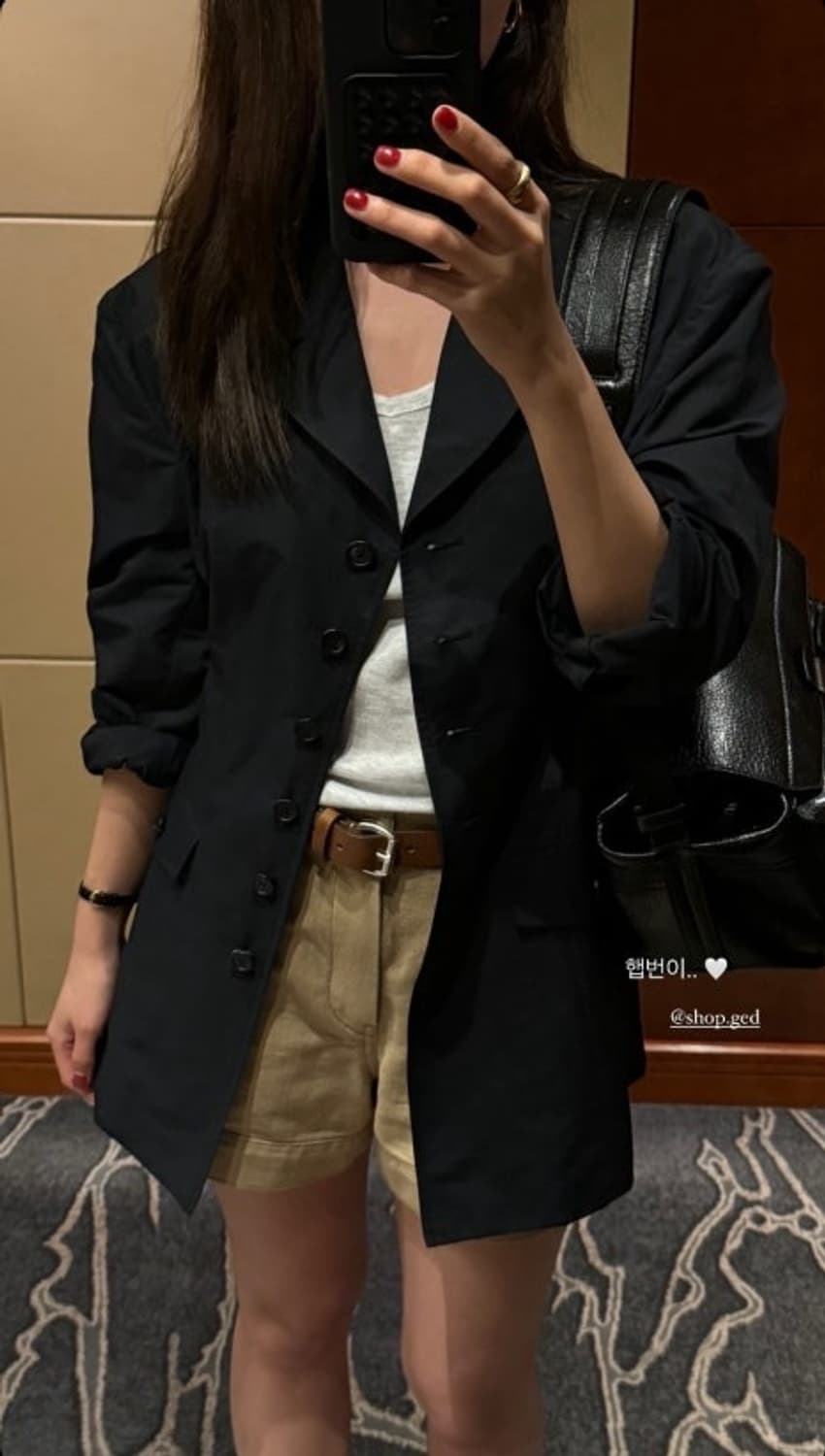 Ged 게드 SIGNATURE HEPBURN JACKET - NAVY 상품이미지2