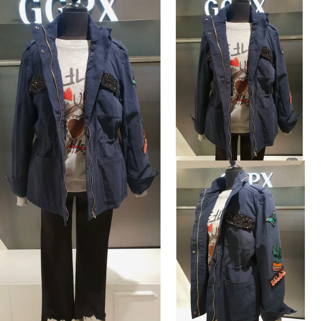 GGPX 와펜 야상 아우터 상품이미지3
