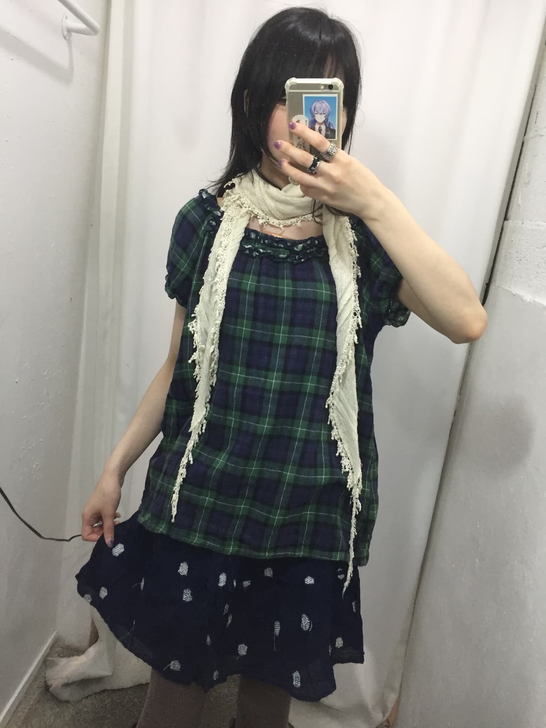 블루 체크 소녀 🐳 상품이미지1