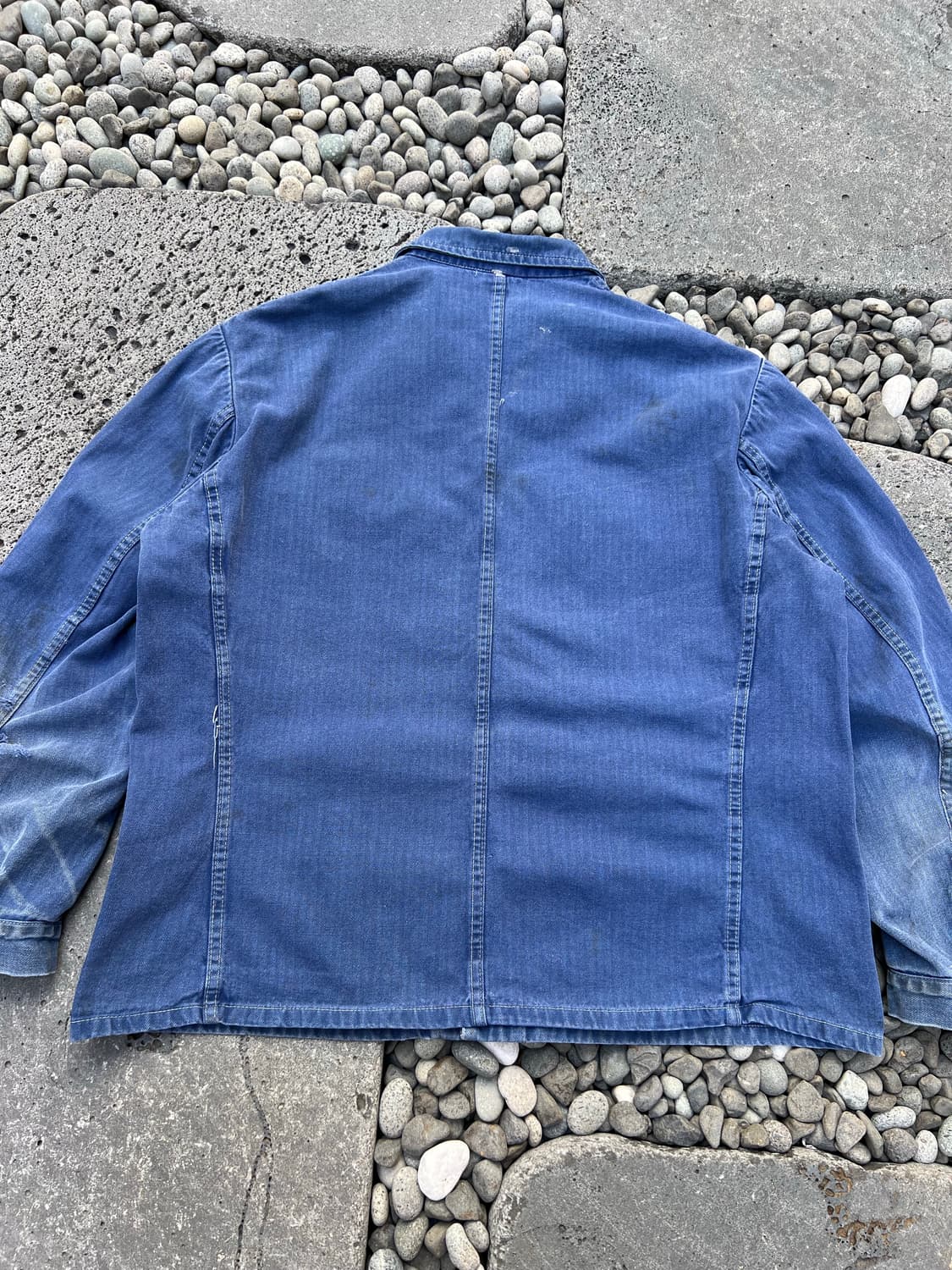 FADED VINTAGE WASHING HBT 헤링본 프렌치워크자켓 상품이미지7