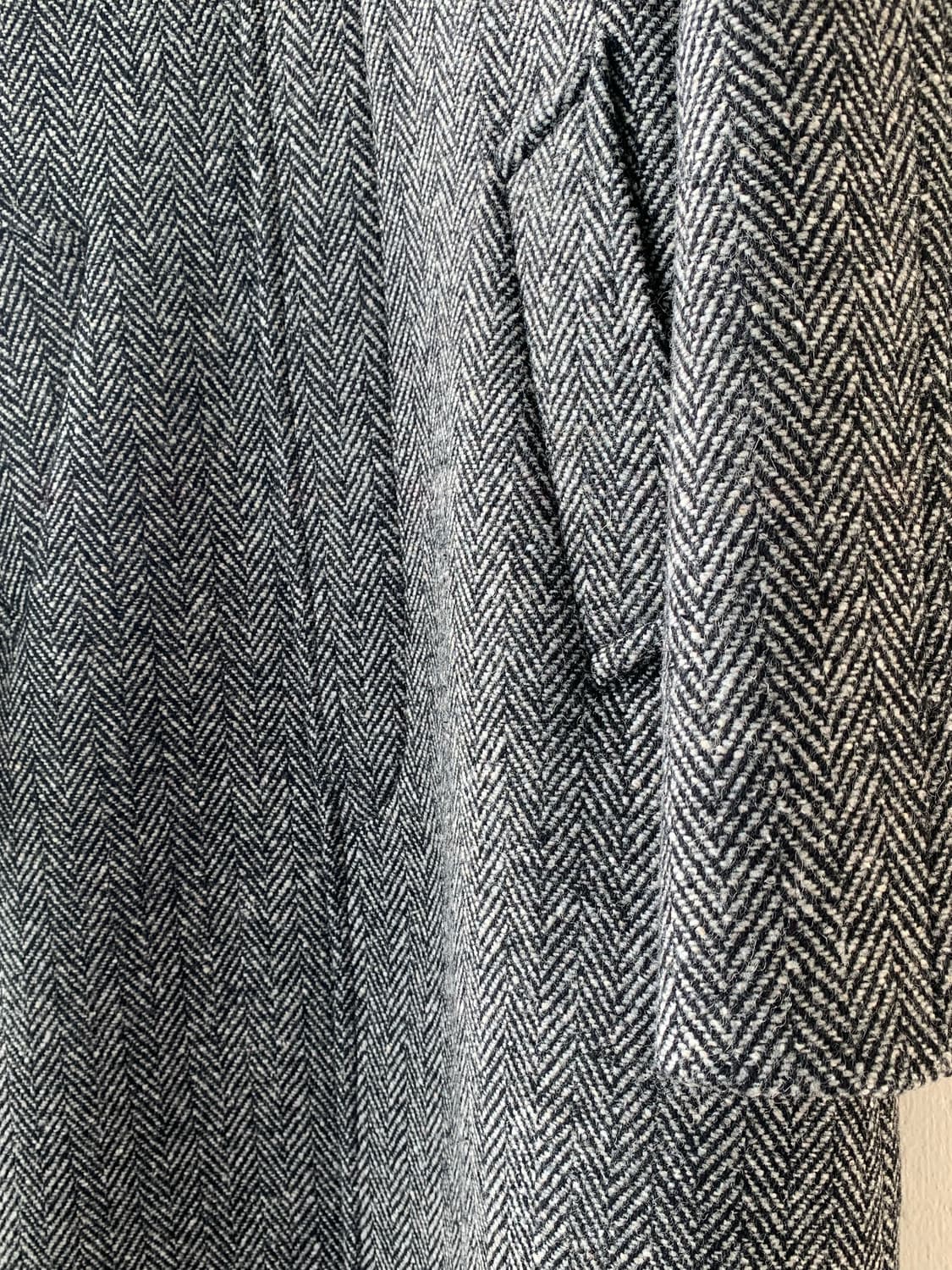 산드로옴므 23fw 헤링본 발마칸 코트 상품이미지5