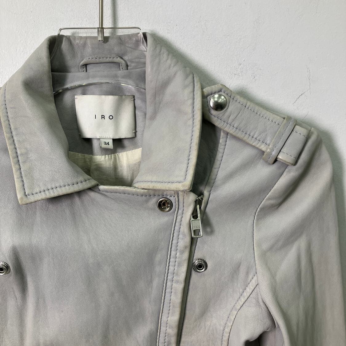 이로 그레이 루이가스페 레더 모터사이클 자켓 34 상품이미지5