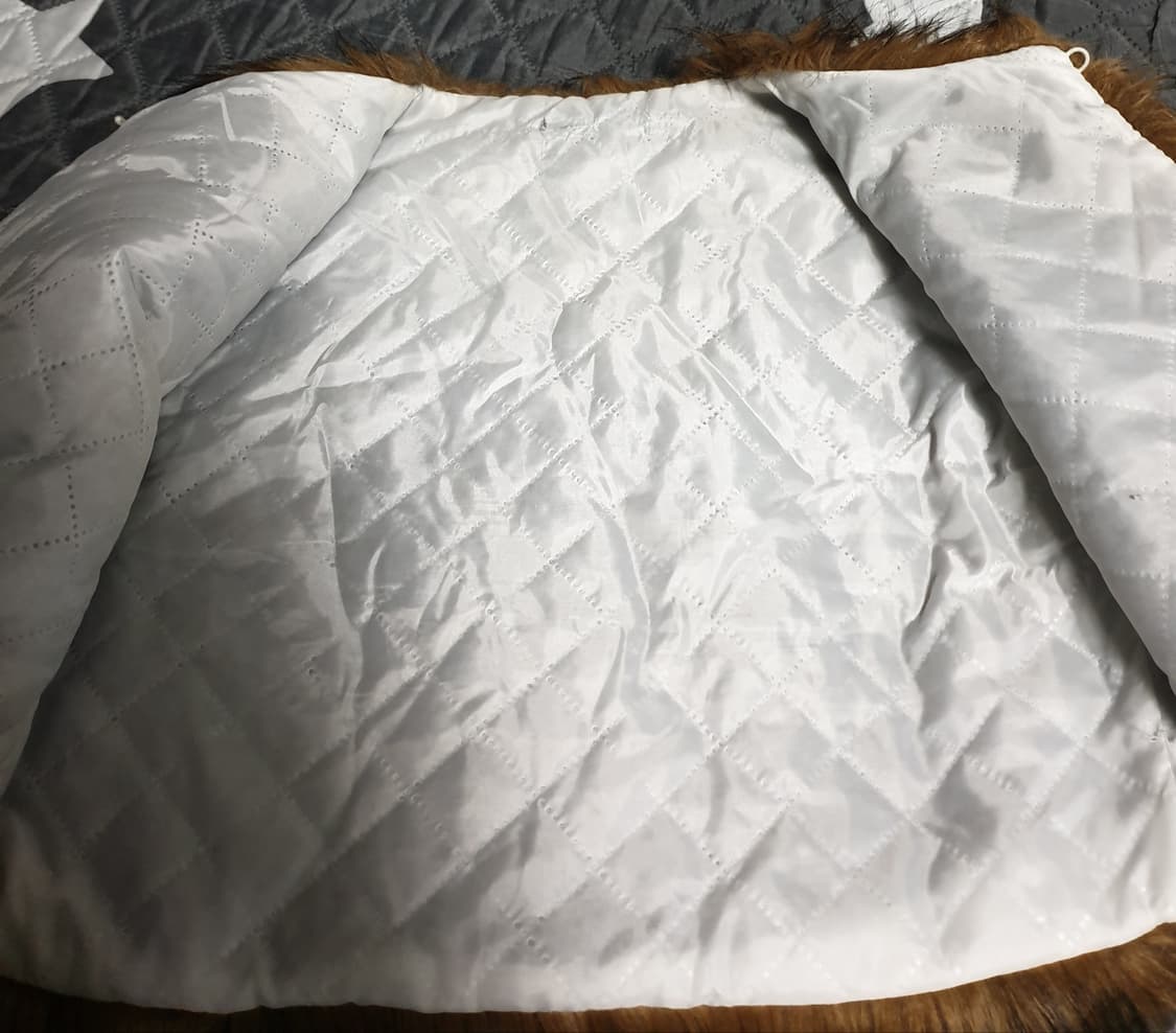 인조모피 안감퀄팅 크롭 퍼 자켓 (F) 상품이미지3