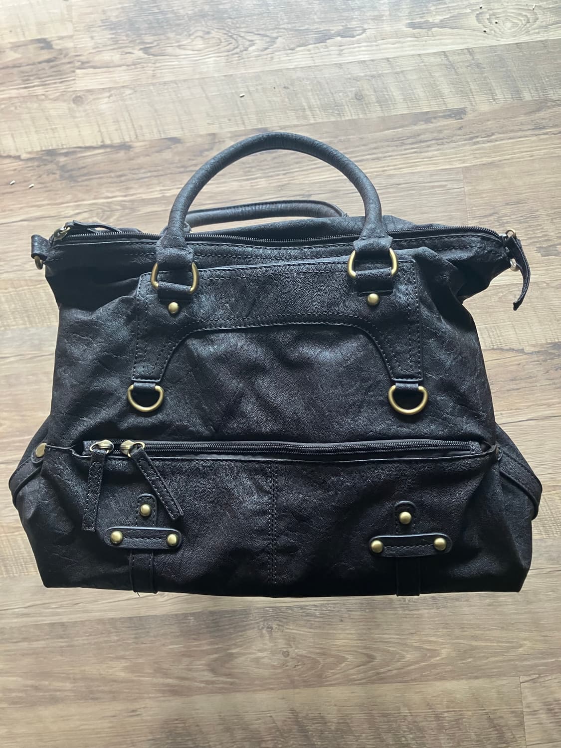 일본 빈티지 브라운 숄더 토트백 상품이미지1