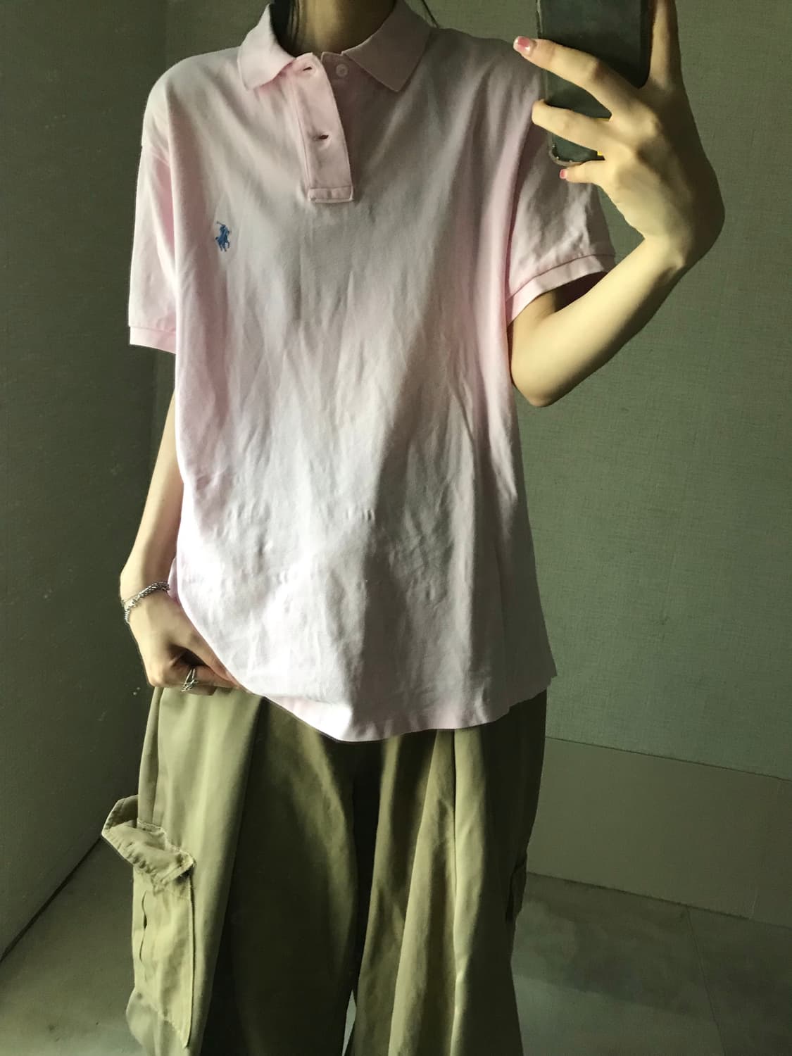 폴로 연핑크 반팔pk 상품이미지4