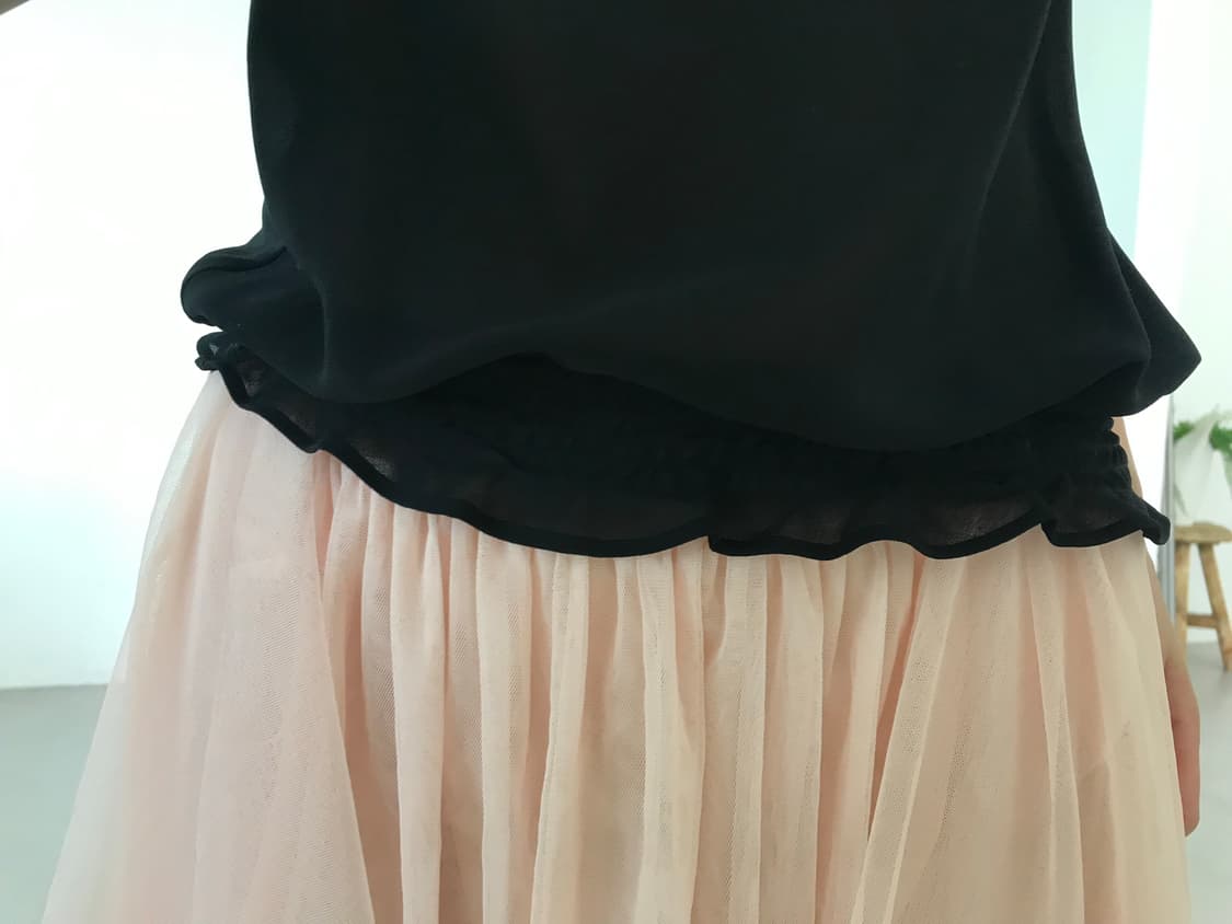 vintage black high neck blouse 상품이미지5