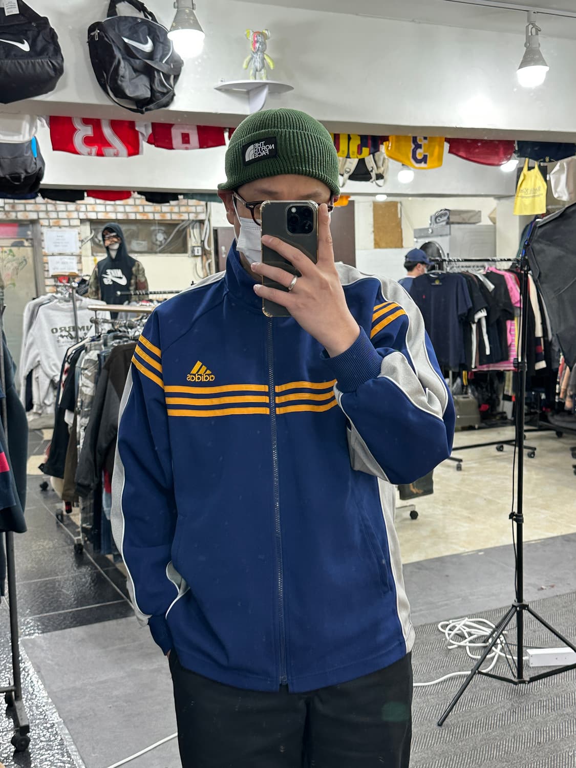 아디다스 삼선 져지 L 상품이미지7