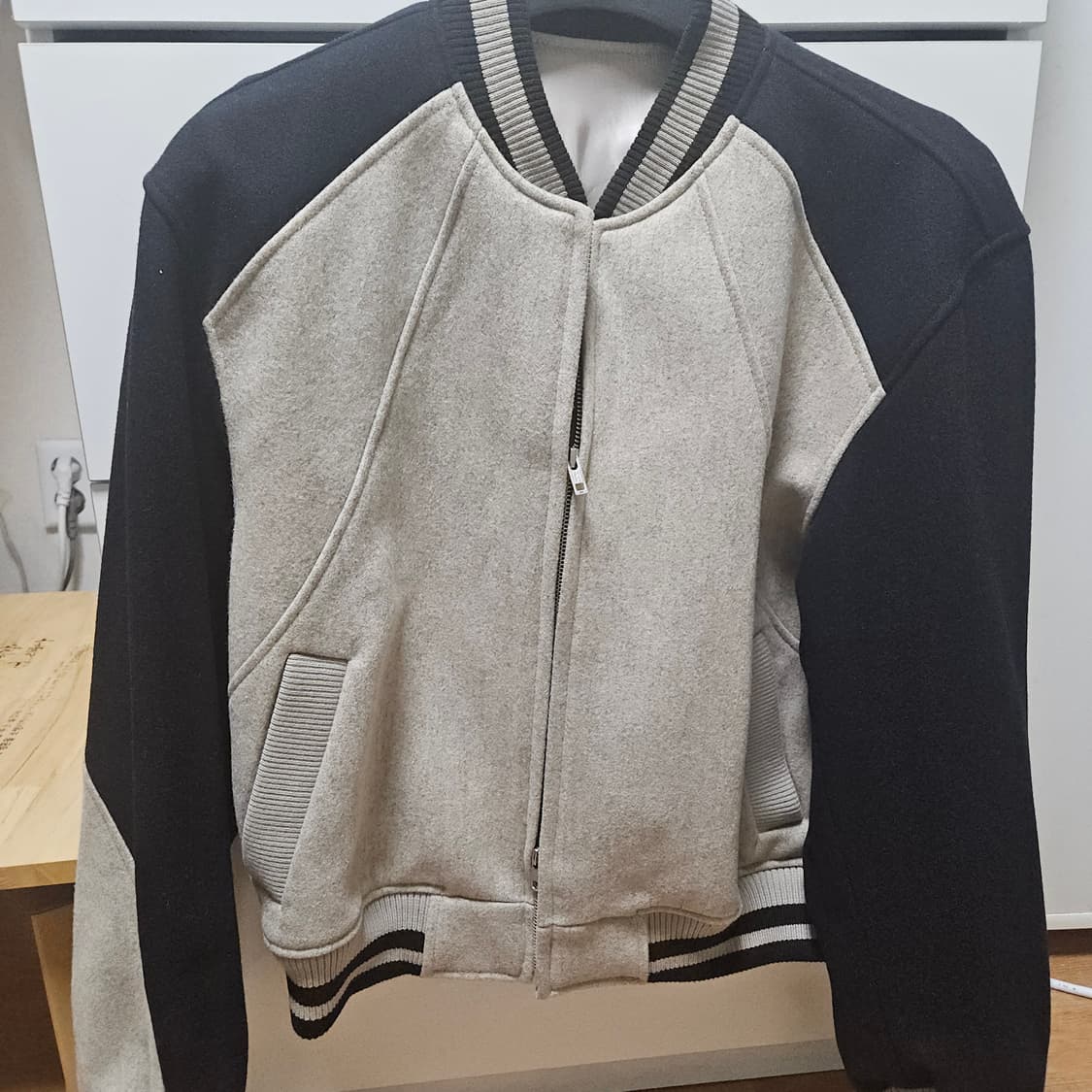 엘무드 테드 헤리티지 울 바시티 자켓 블랙 44 새상품 상품이미지1