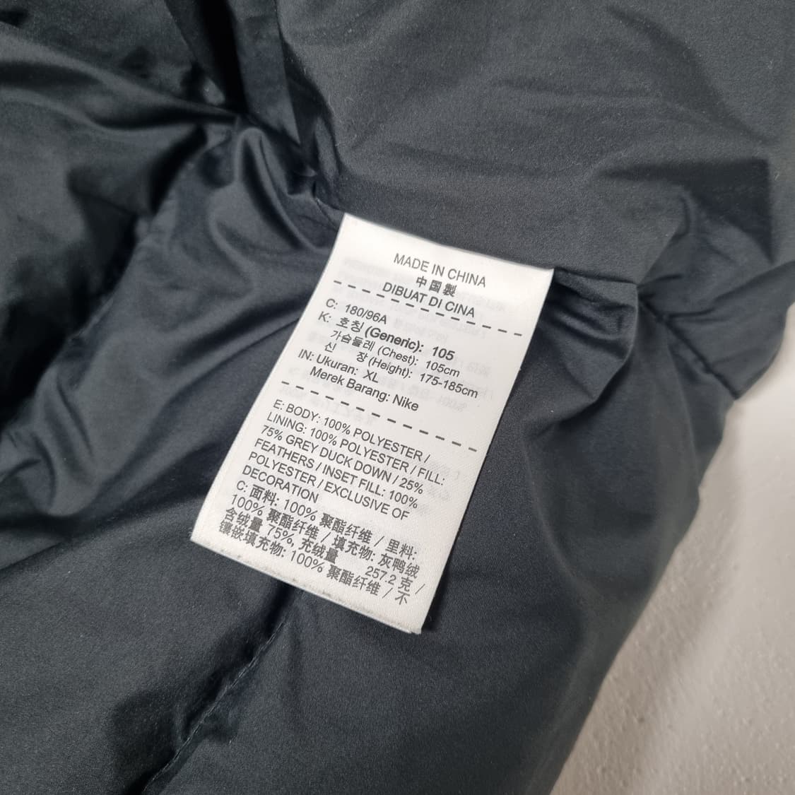 나이키 윈드러너 다운필 롱패딩 블랙 - XL(105) 상품이미지10