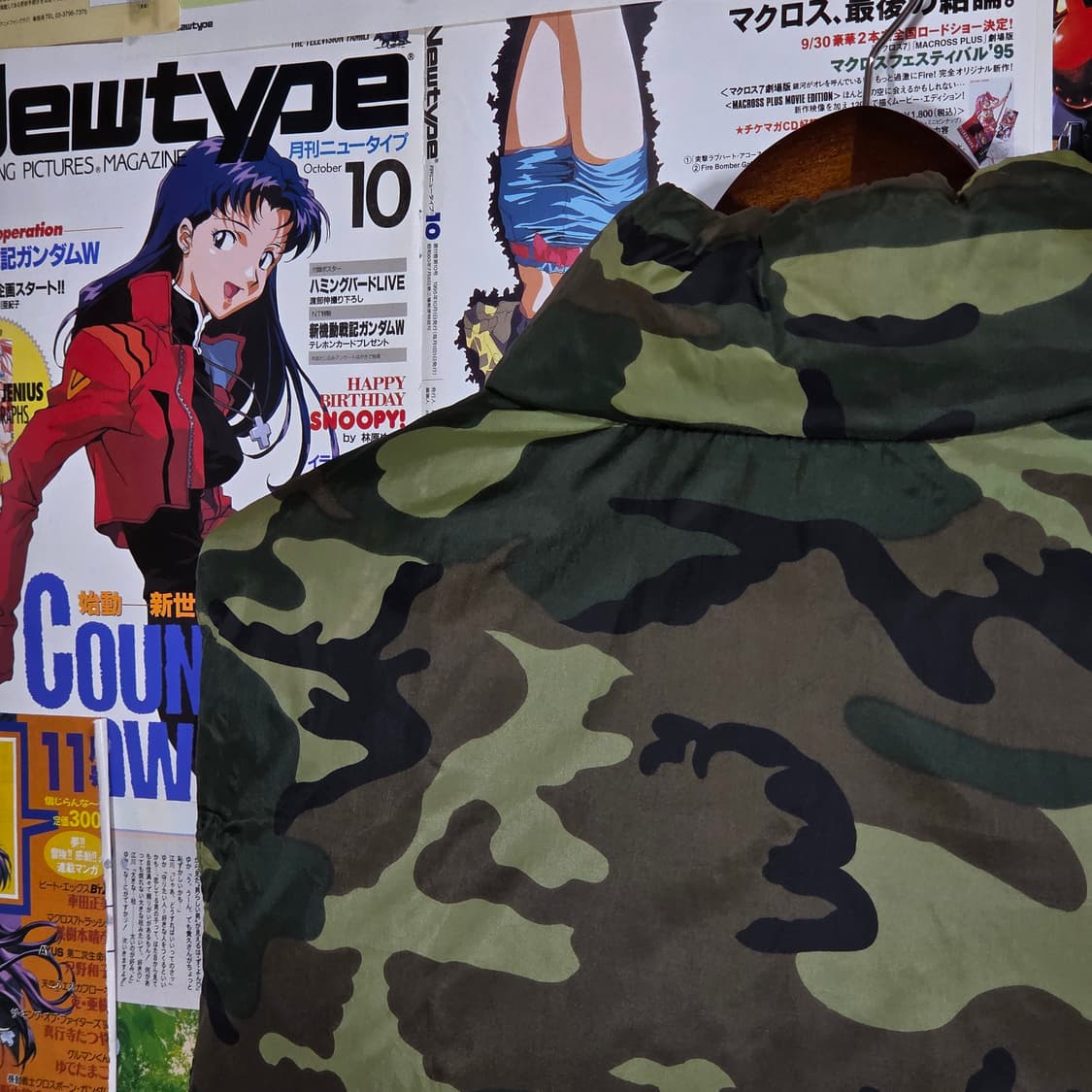 JPN 밀리터리 카모 리버시블 패딩 베스트 상품이미지6