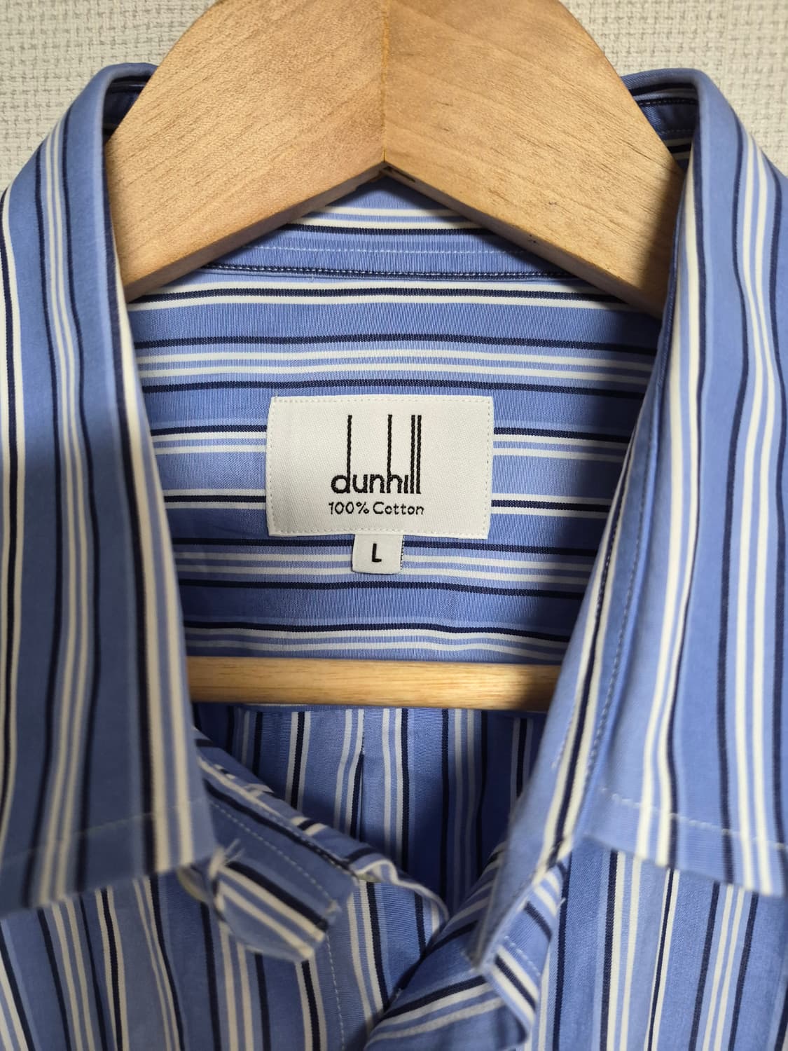 던힐 블루 스트라이프 셔츠 L  상품이미지3