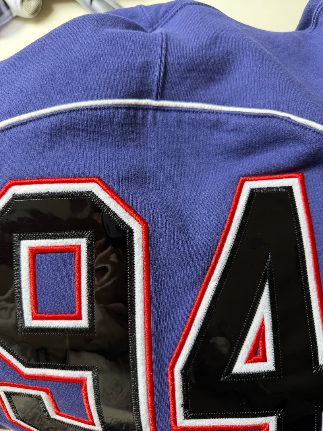 슈프림 [민트급,정품] 박시 파이핑 후드티 (시세 45만)  상품이미지6