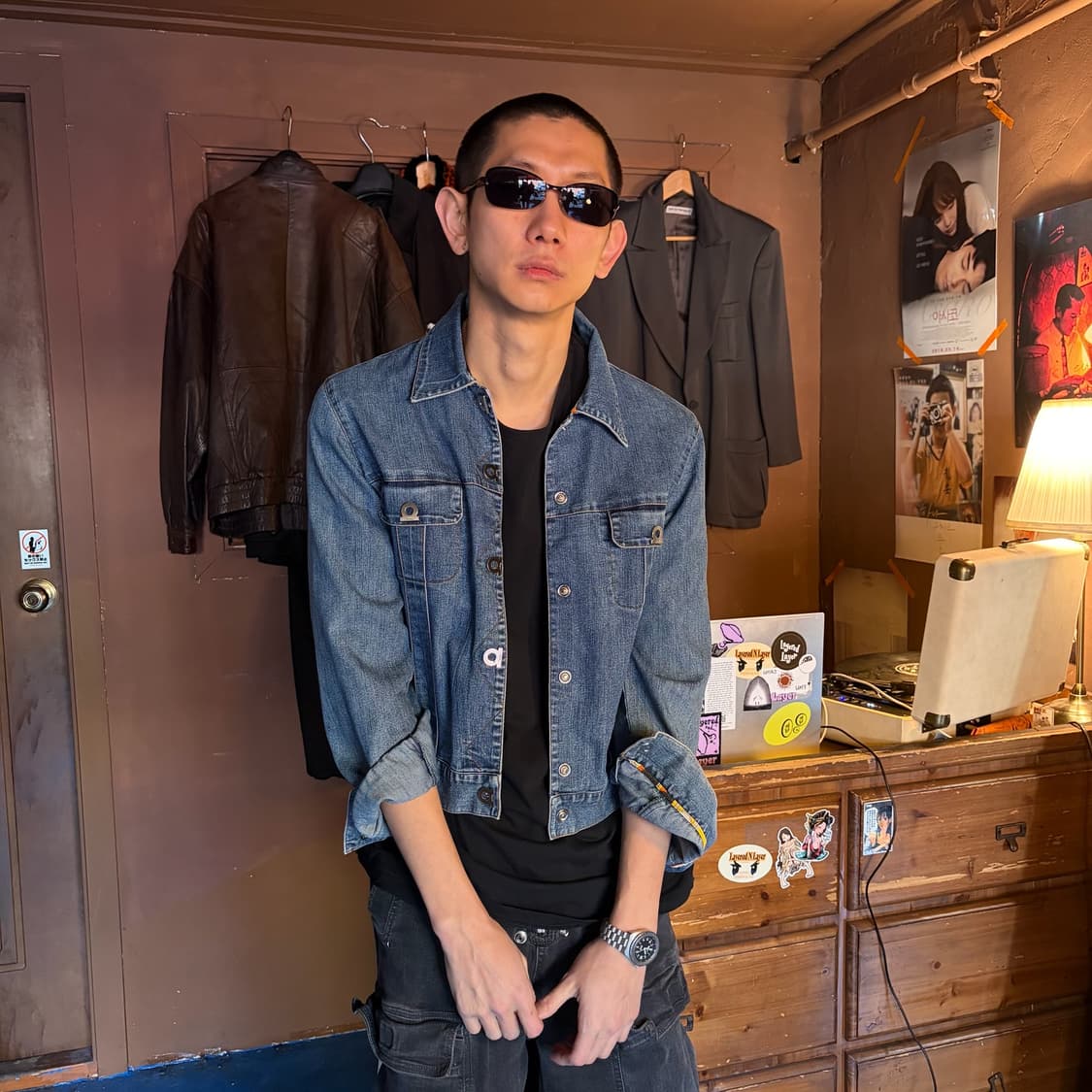 SALVATORE FERRAGAMO SILVER DENIM SHIRTS 상품이미지1