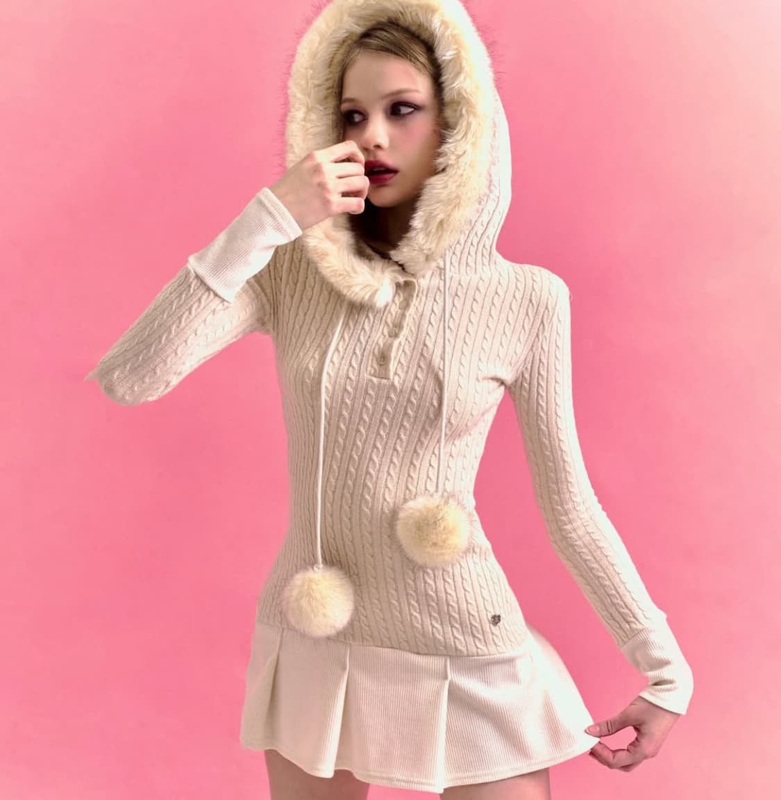 포어링스노우볼원피스아이보리구해요ㅠforusring snowball 상품이미지1