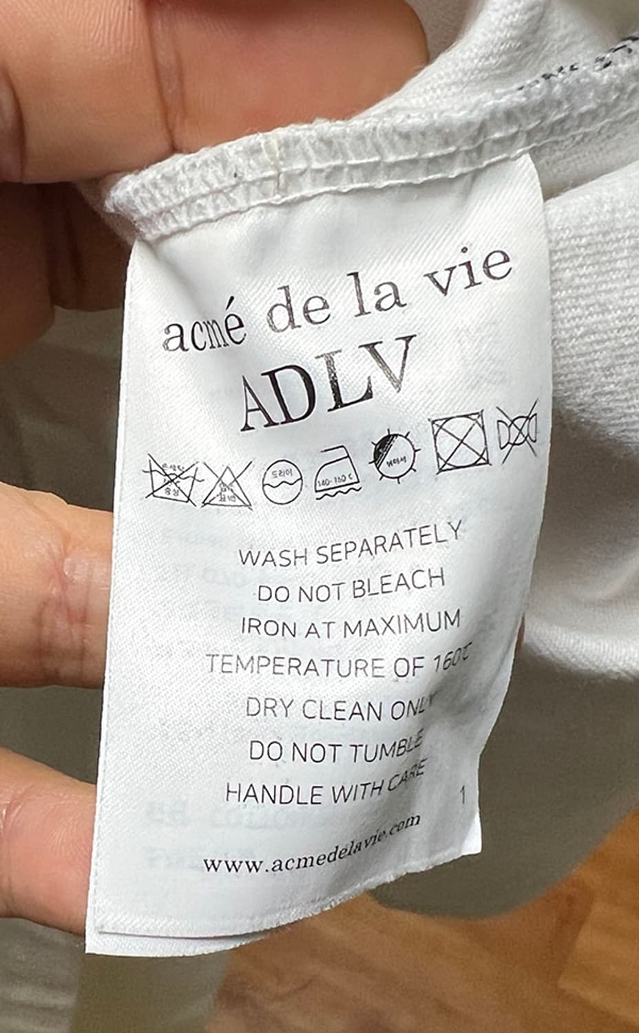 ADLV 아크메드라비 메탈라인베어 오버핏 남자 반팔티 화이트 XL 105 상품이미지6