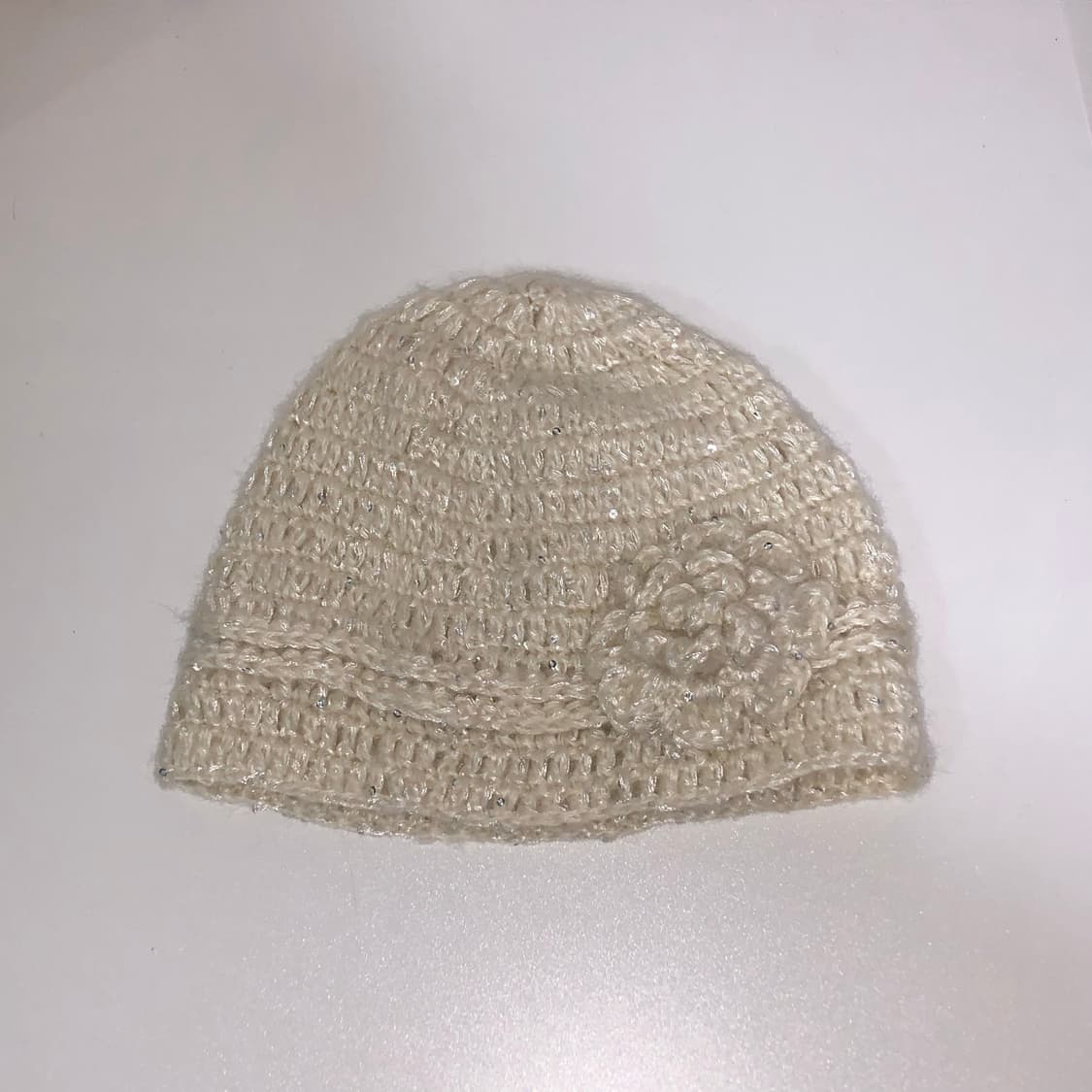 빈티지 플라워 니트 비니 모자 상품이미지1