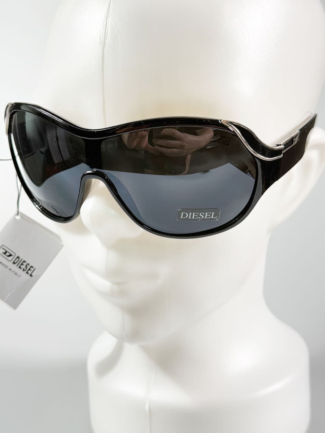 DIESEL 블랙 쉴드 고글 프레임 빈티지 선글라스 상품이미지8