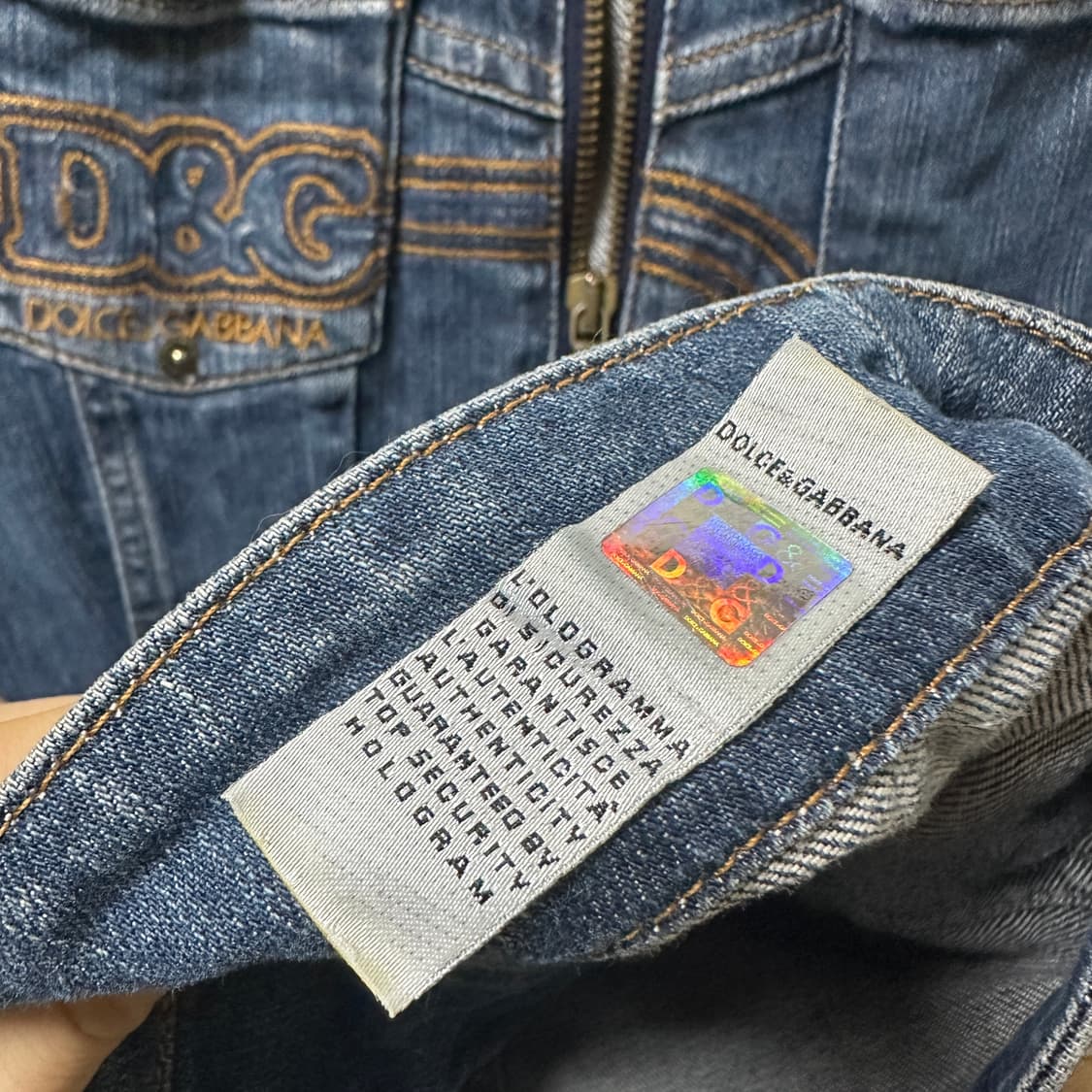 돌체앤가바나 D&G 빈티지 데님 자켓 상품이미지7