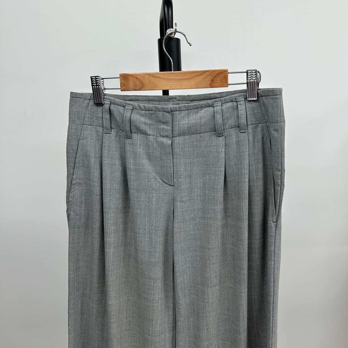 띠어리 플리츠 와이드 슬랙스 상품이미지2