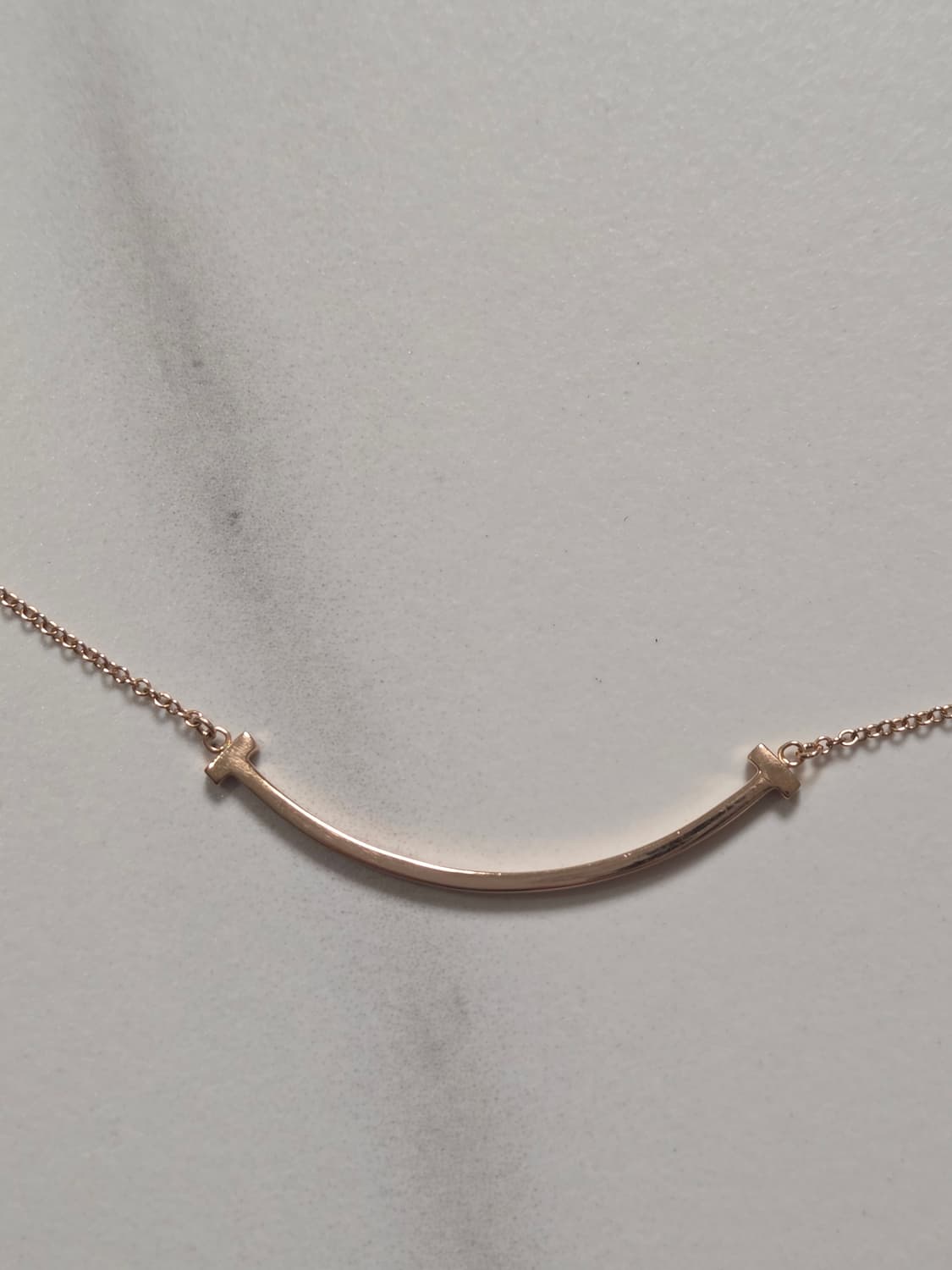 [정품] 티파니 T 스마일 로즈골드 스몰 목걸이 상품이미지3