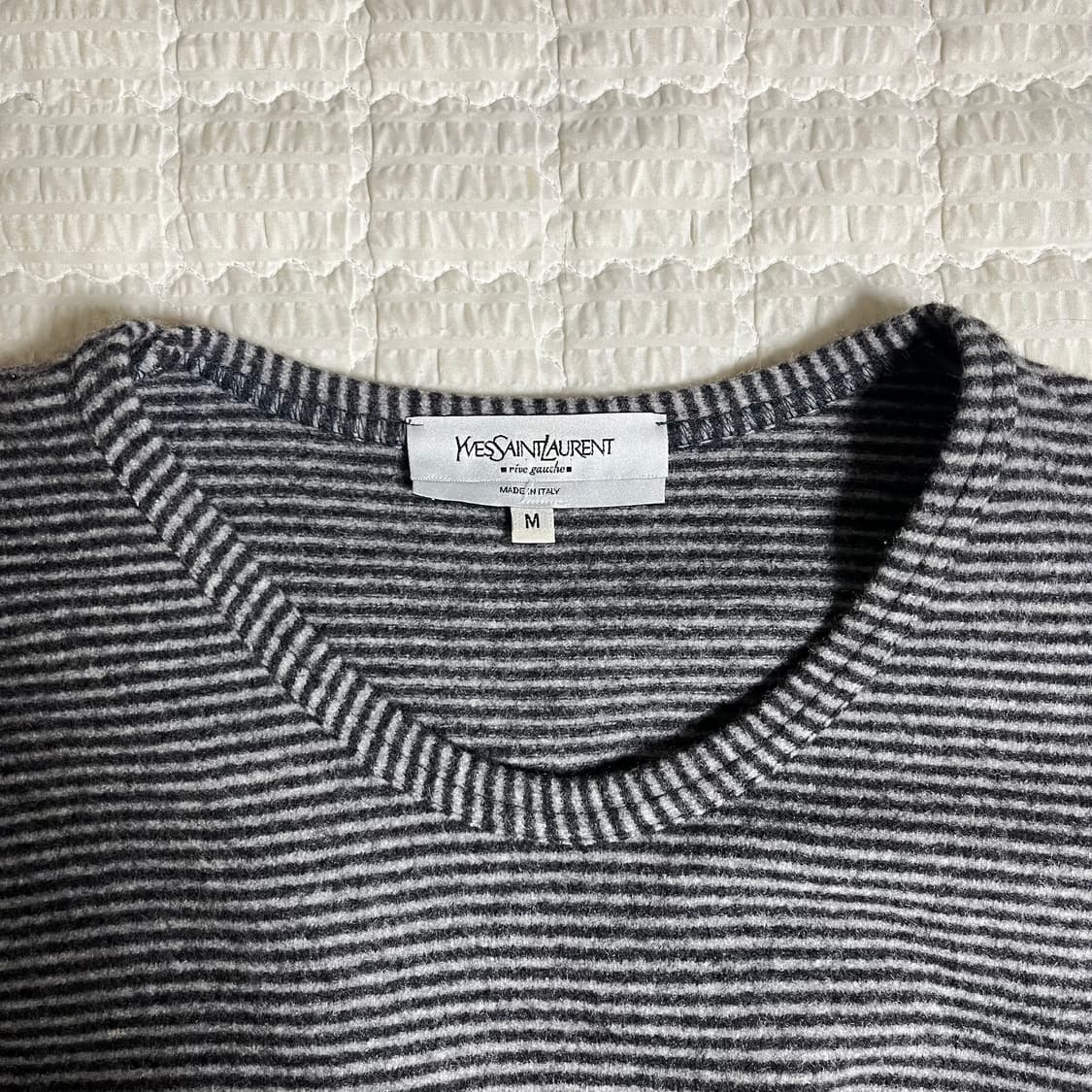 톰포드 YSL 입생로랑 리브고쉬 캐시미어 스트라이프 스웨터 생로랑 상품이미지3