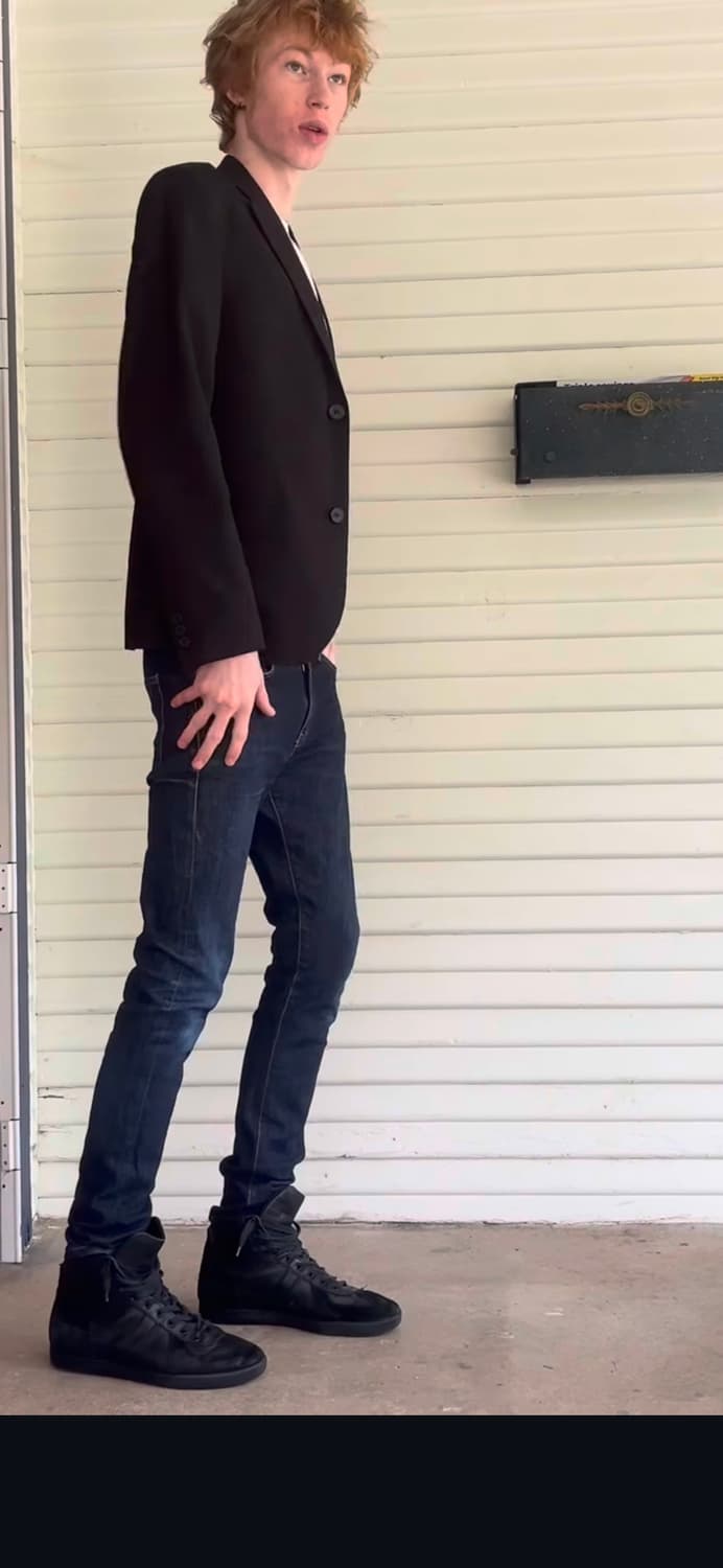 Dior homme 04 아카이브 독일군 하이탑 블랙 상품이미지5