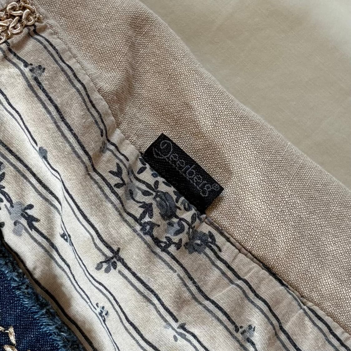 [55-66] 90s 독일 Deerberg 코튼 린넨 패치워크자켓 상품이미지5