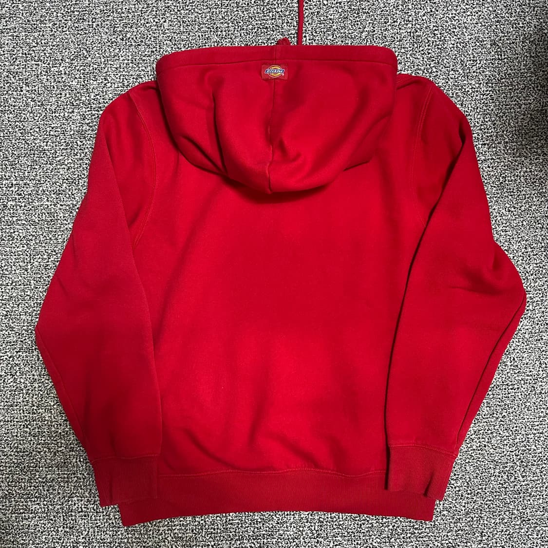 (M) 디키즈 로고 오버핏 후드티 레드 상품이미지4