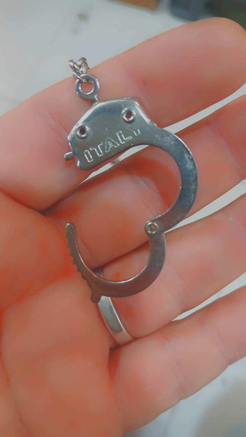 빈티지 ITALY 미니 수갑체인 상품이미지2