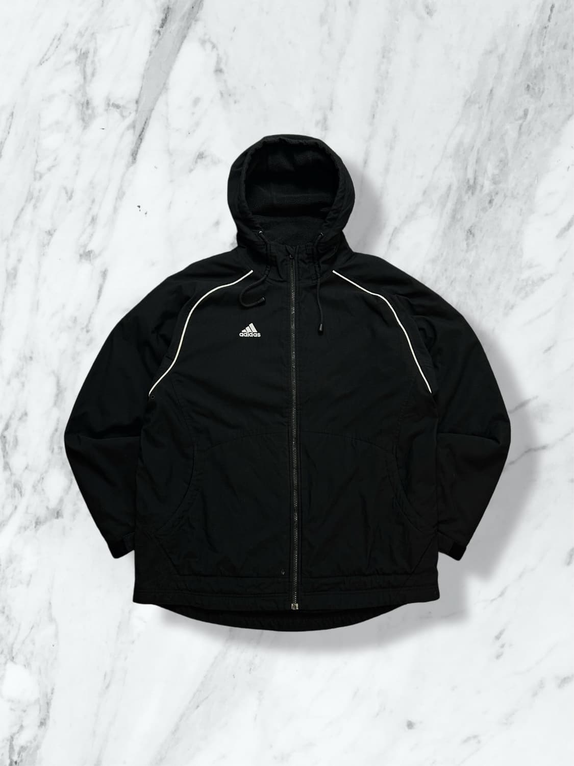 아디다스 올드스쿨 나일론 후드 바람막이 자켓 XXL 상품이미지1