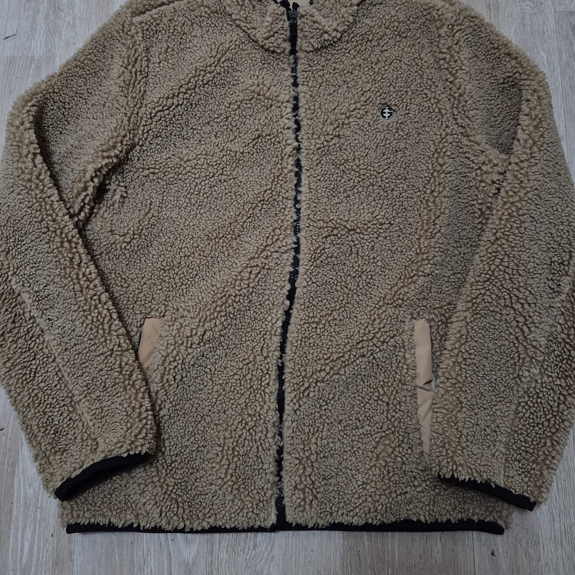 ELLE 엘르 남성 골프웨어 양털 뽀글이 후리스 자켓 L(100) 상품이미지3