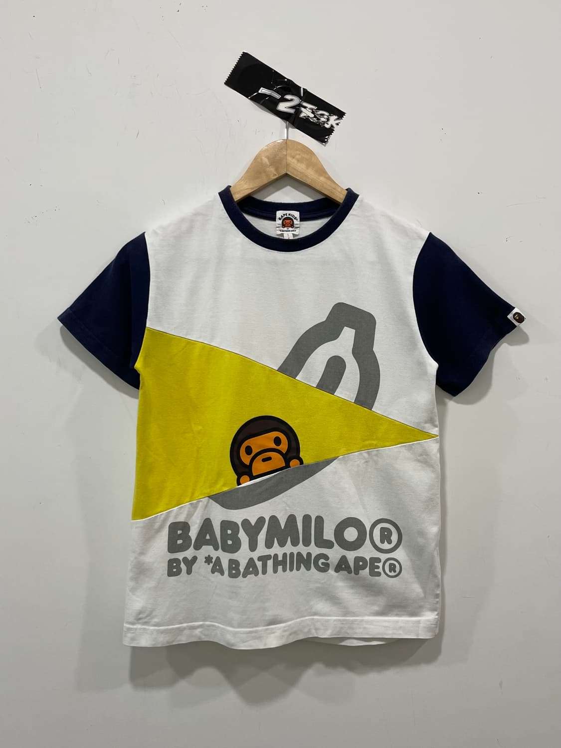 Bape kids 베이프 베이비 마일로 컬러블록 반팔티셔츠 상품이미지2