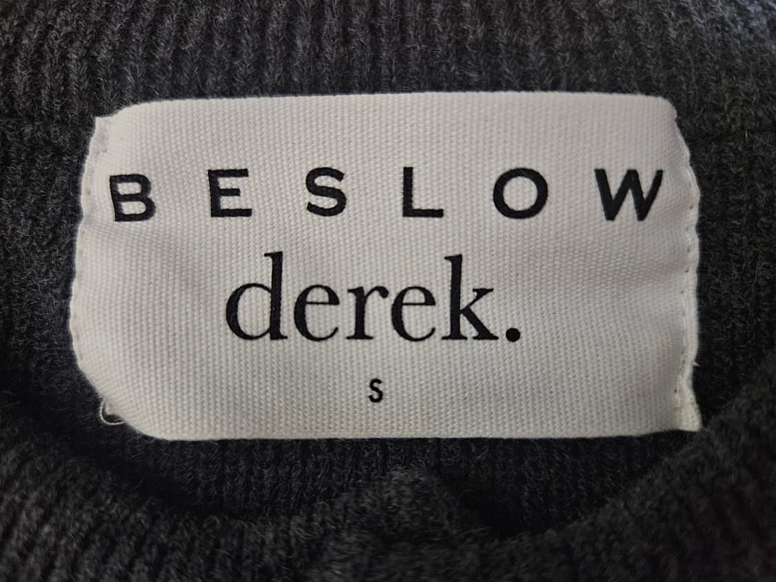 비슬로우x데릭 울블렌디드 헨리넥 니트 차콜 상품이미지5