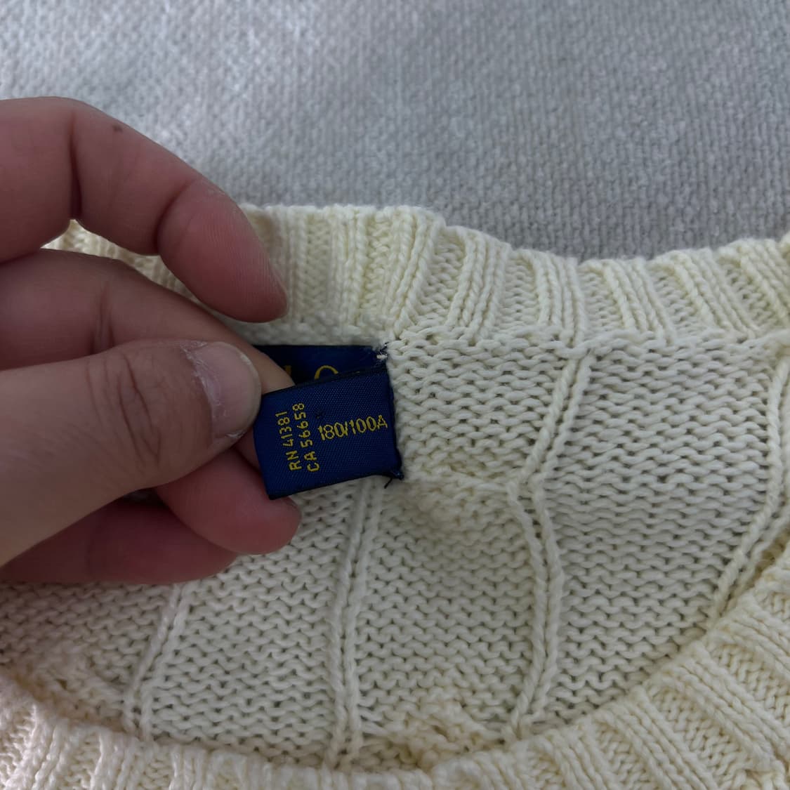 100 폴로랄프로렌 꽈배기 코튼 니트  상품이미지4