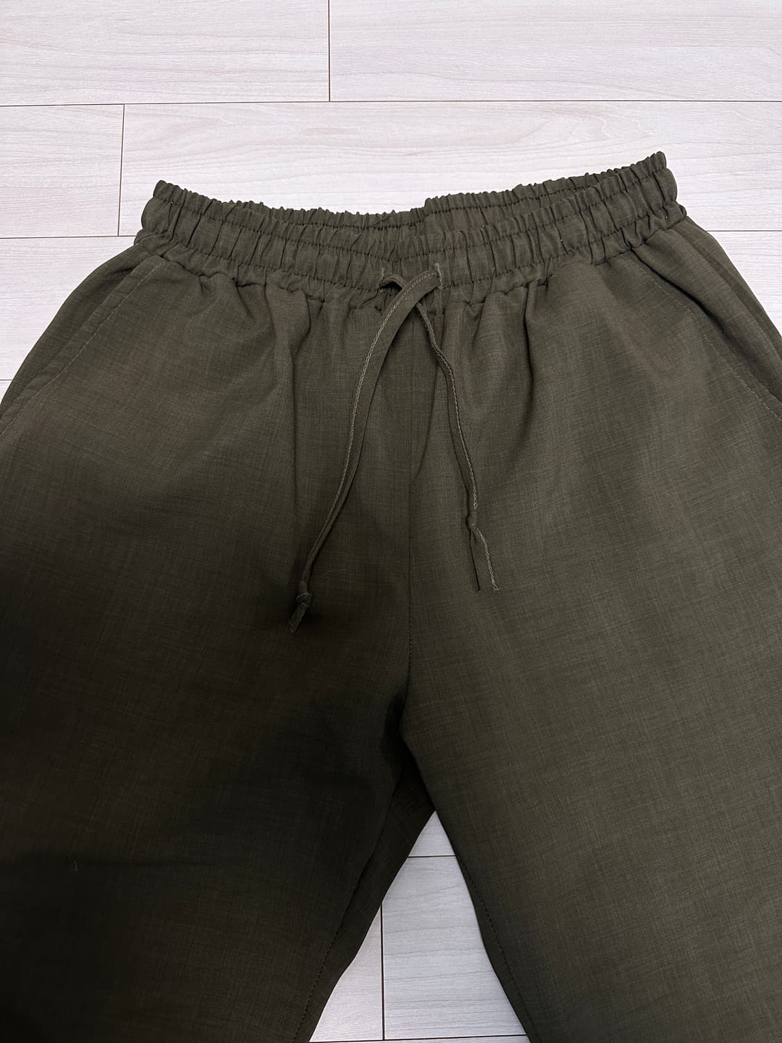 카키 린넨 긴바지 팝니다! 상품이미지2