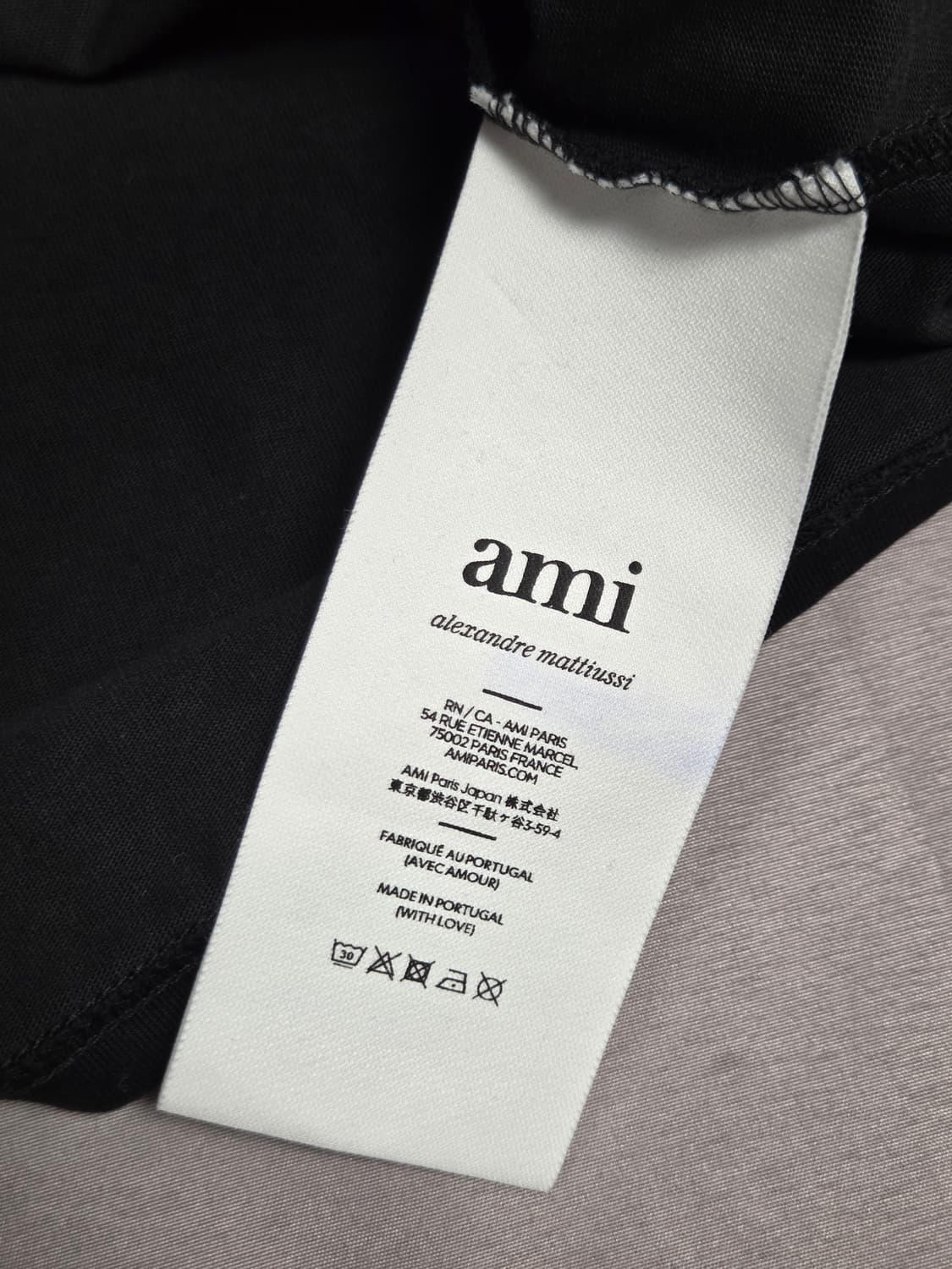 (새상품) [아미] 스몰 하트 로고 반팔 티셔츠 | S00081 상품이미지5