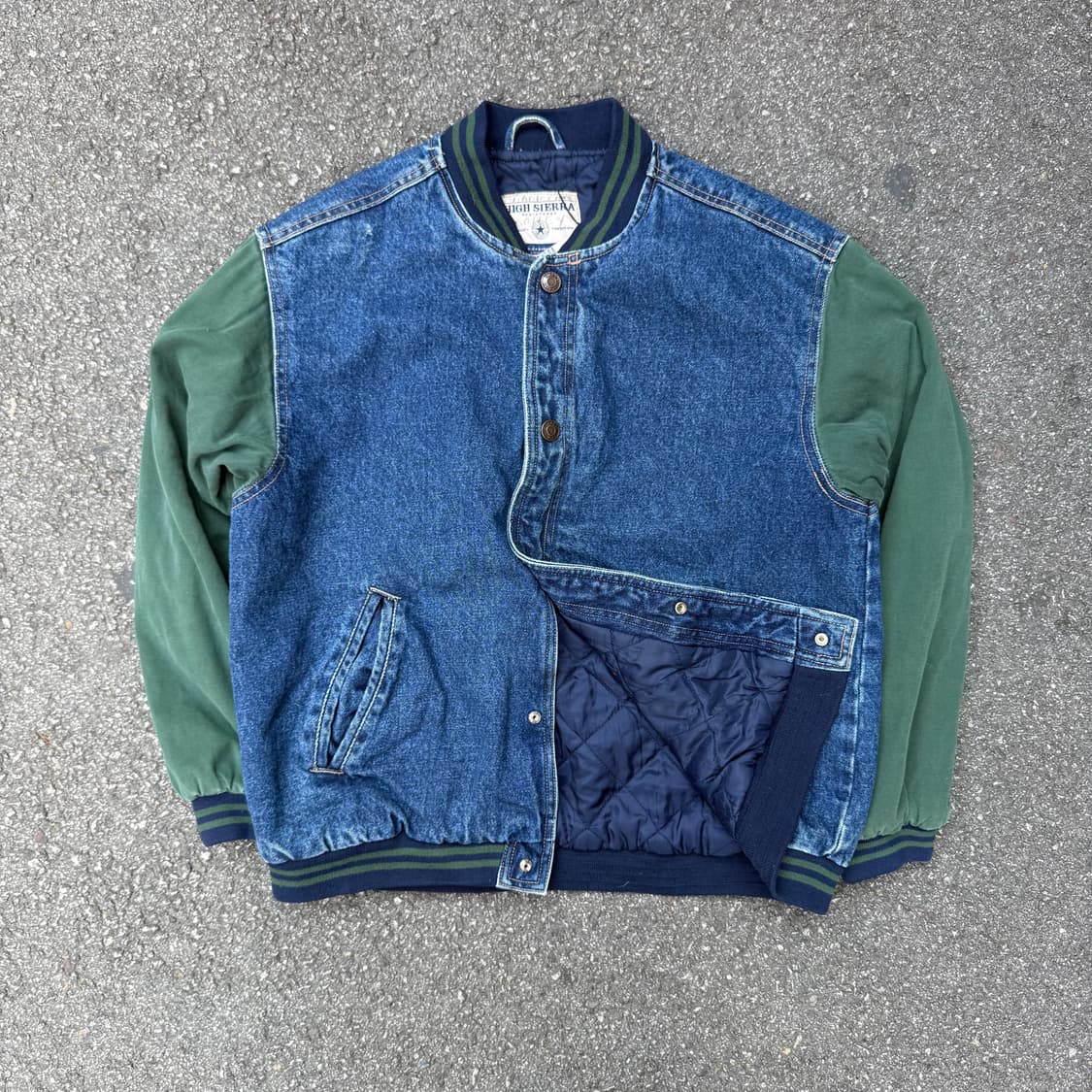 베이스볼 자켓 그린 상품이미지1