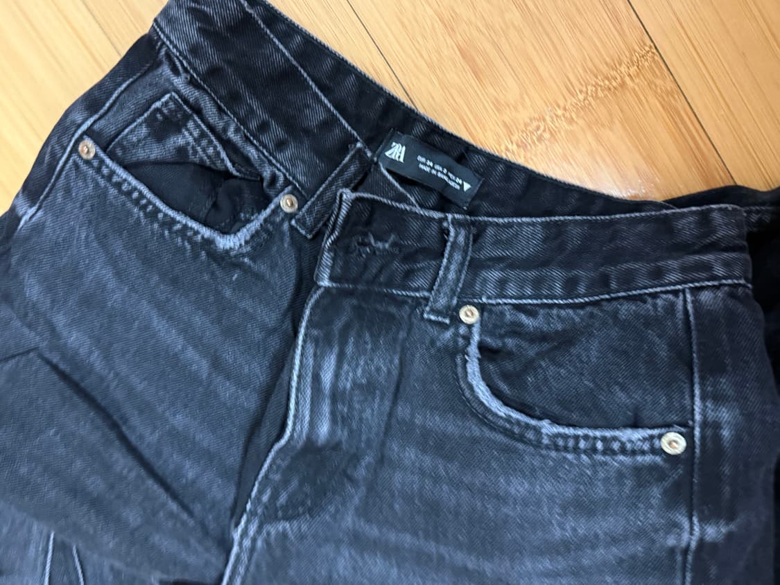 자라바지자라팬츠흑청바지흑청팬츠부츠컷바지부츠컷팬츠자라데님 상품이미지4