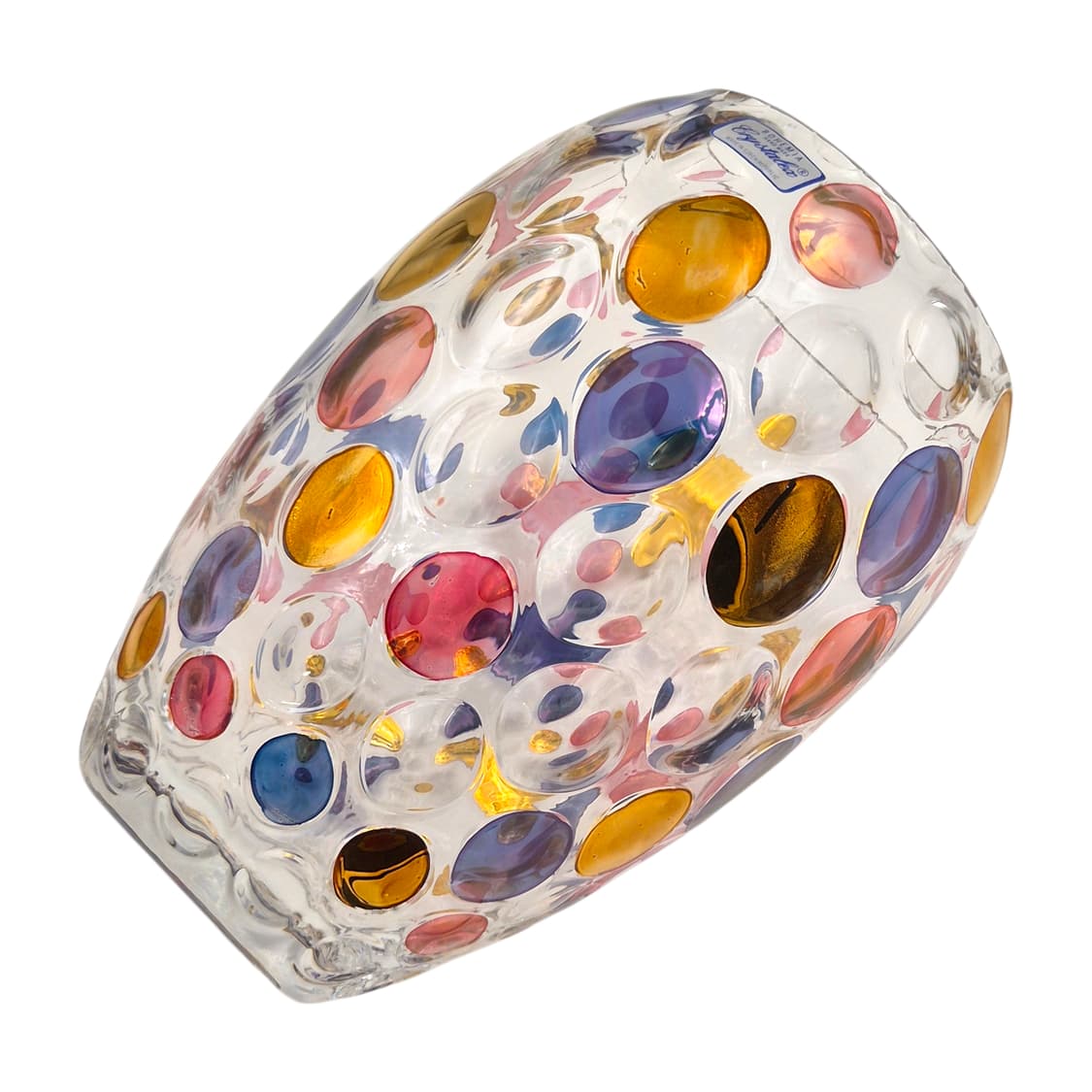 90s 체코 보헤미아 물방울 리드 크리스탈 꽃병 상품이미지5