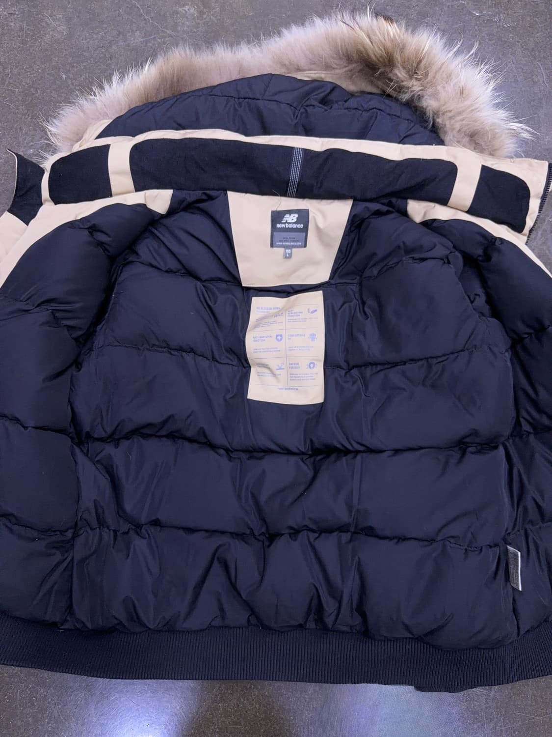 뉴발란스 패트롤 숏패딩 덕다운 패딩점퍼 L 상품이미지9