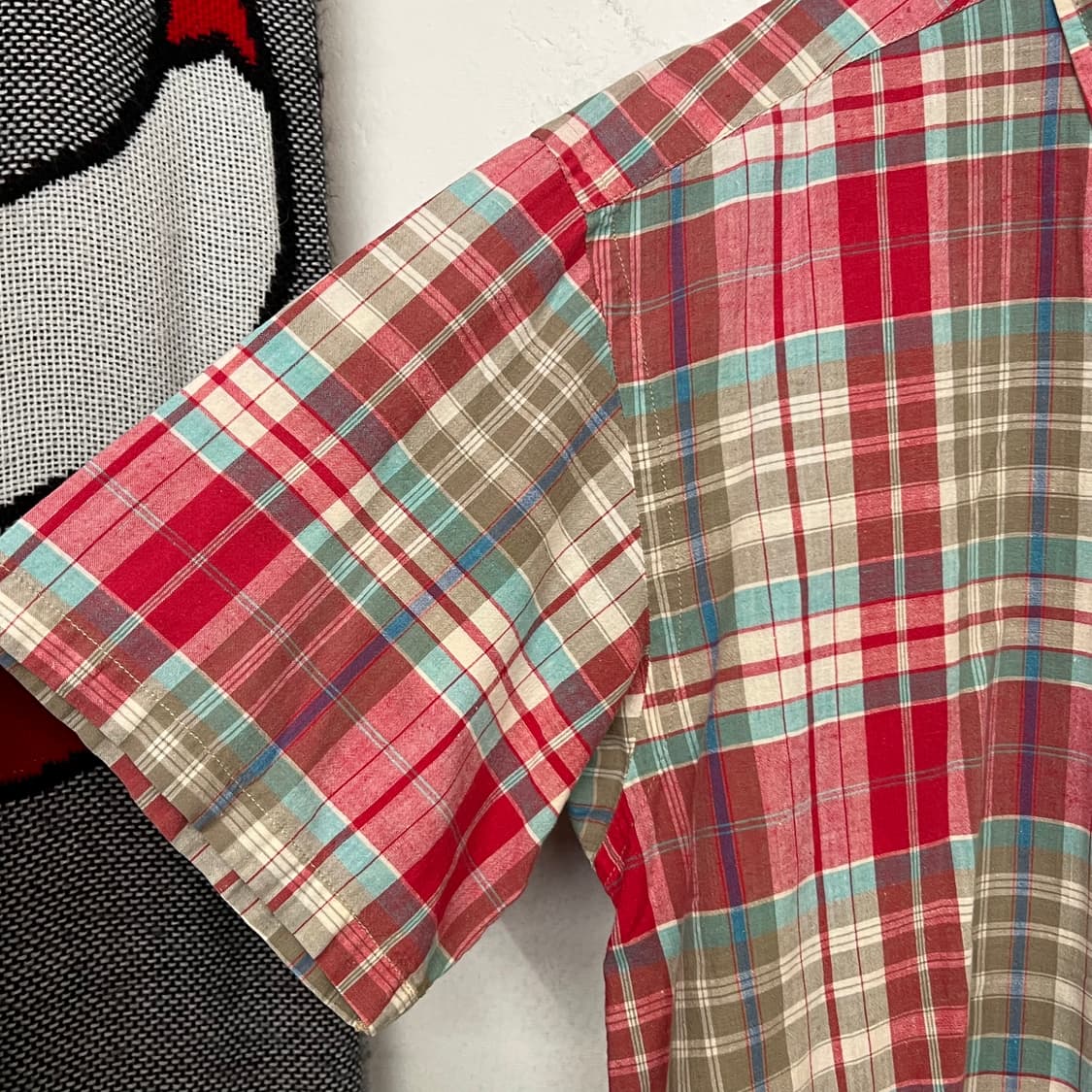 00‘s 폴로 챕스 마드라스 체크 반팔셔츠 상품이미지4