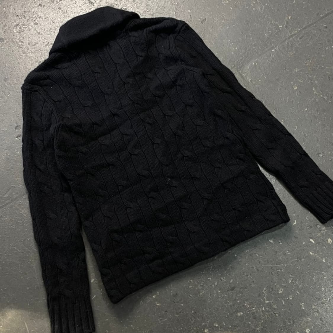 90 폴로 꽈배기 숄카라 가디건  상품이미지5